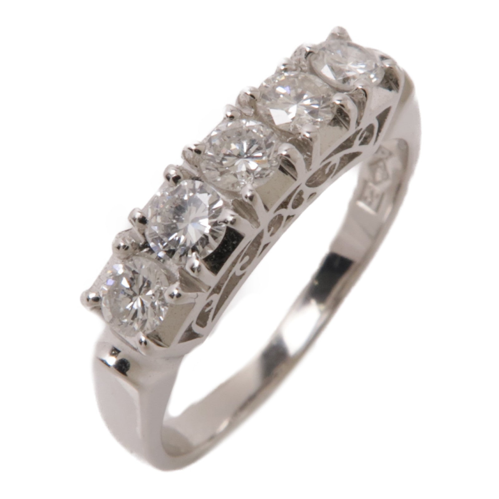 JEWELRY Diamond Ring Accessories PT900 Platinum US#7