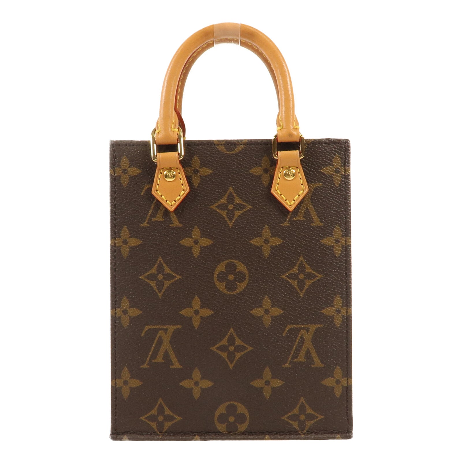 LOUIS VUITTON 【激減優惠】Monogram Petit Sac Plat金扣手挽肩背兩用袋