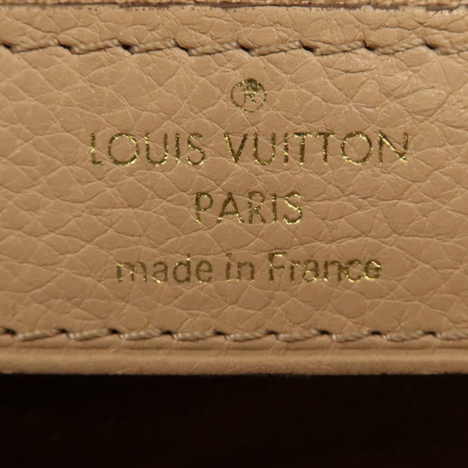 LOUIS VUITTON Mahina Seal PM金扣手挽袋