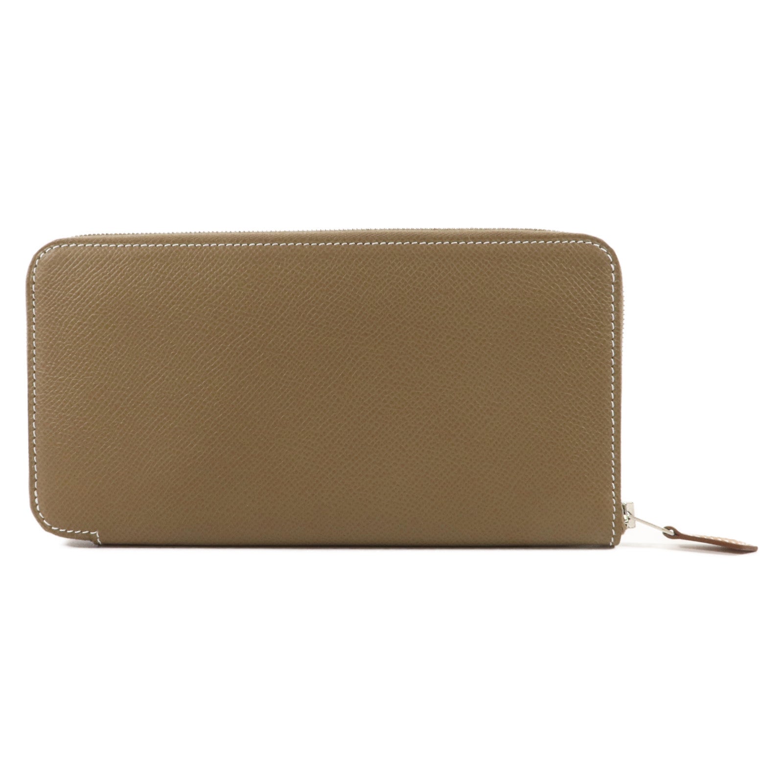 HERMES Epsom皮革Silk In Long Wallet長錢包Etoupe