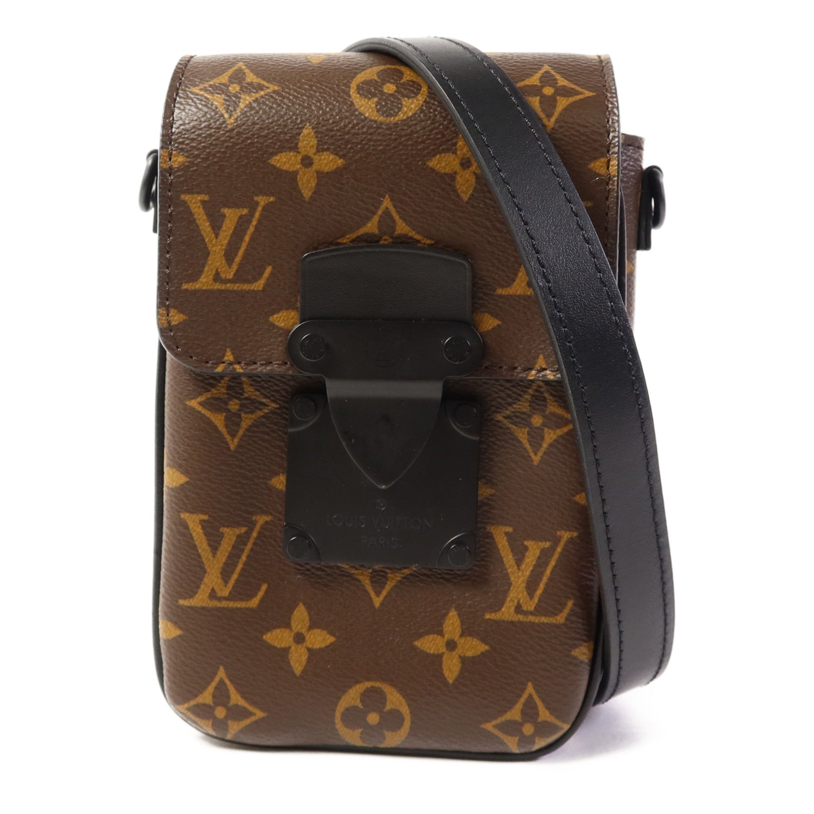 LOUIS VUITTON Monogram Macassar S-Lock肩背袋