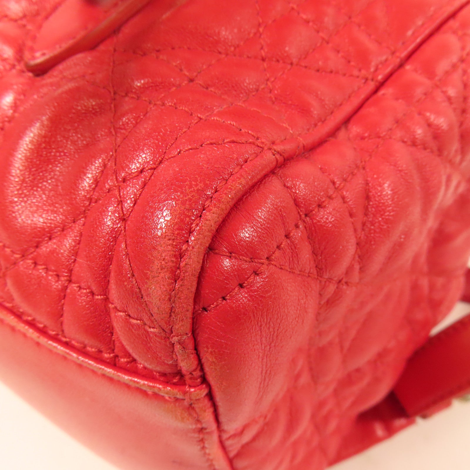 Dior 羊皮皮革Backpack銀扣背包