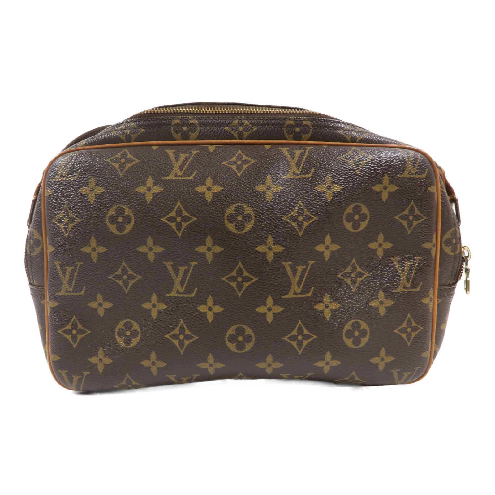 LOUIS VUITTON Monogram Reporter PM金扣肩背袋