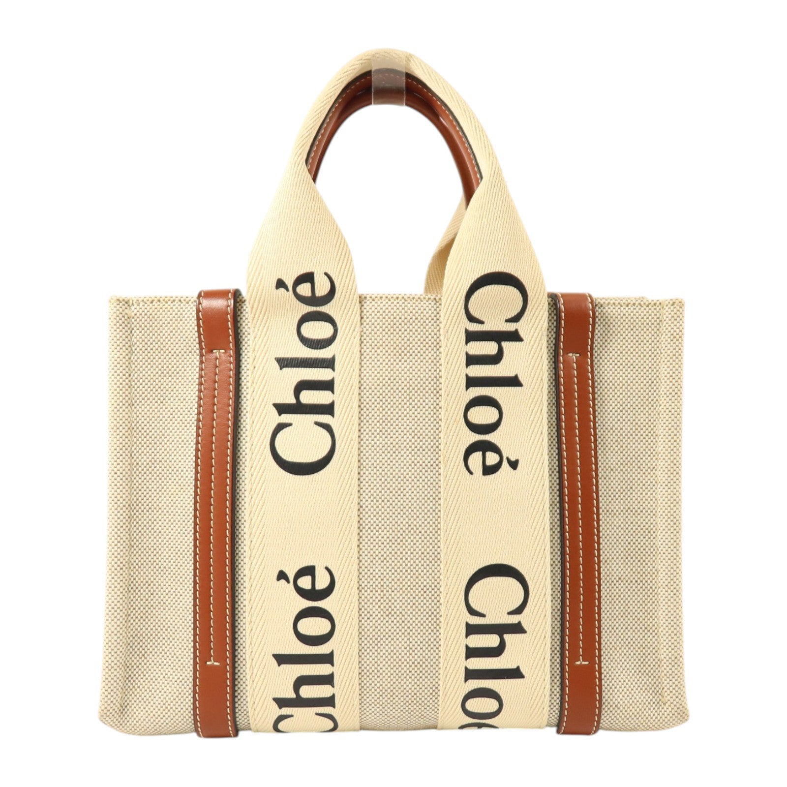 Chloe 帆布Woody Small手挽袋