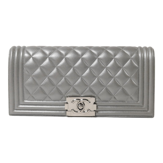 CHANEL 羊皮皮革Boy Clutch手拿包