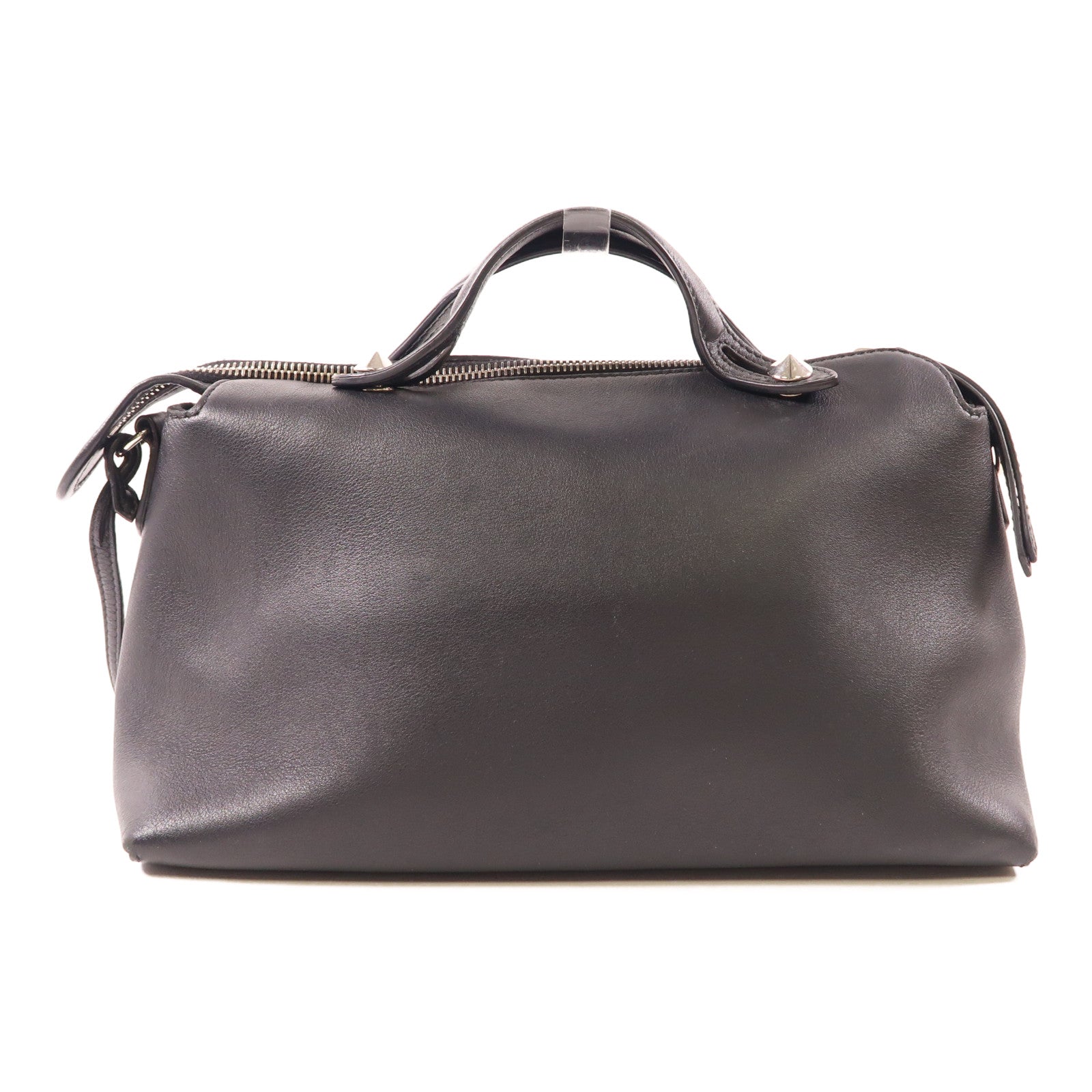 FENDI SHW By The Way 2 Way Shoulder Bag 8BL124 Calfskin Leather Black