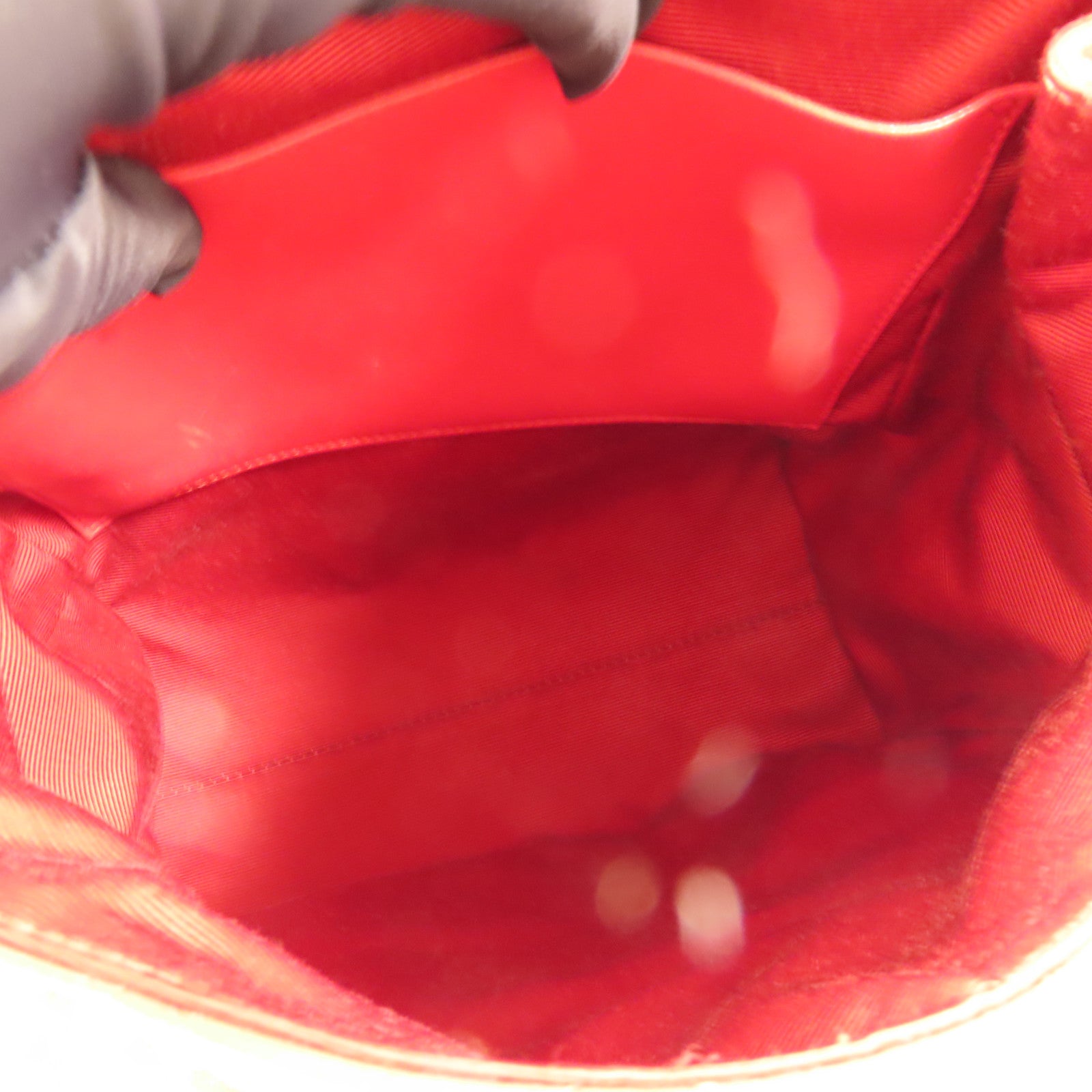 Dior 羊皮皮革Backpack銀扣背包