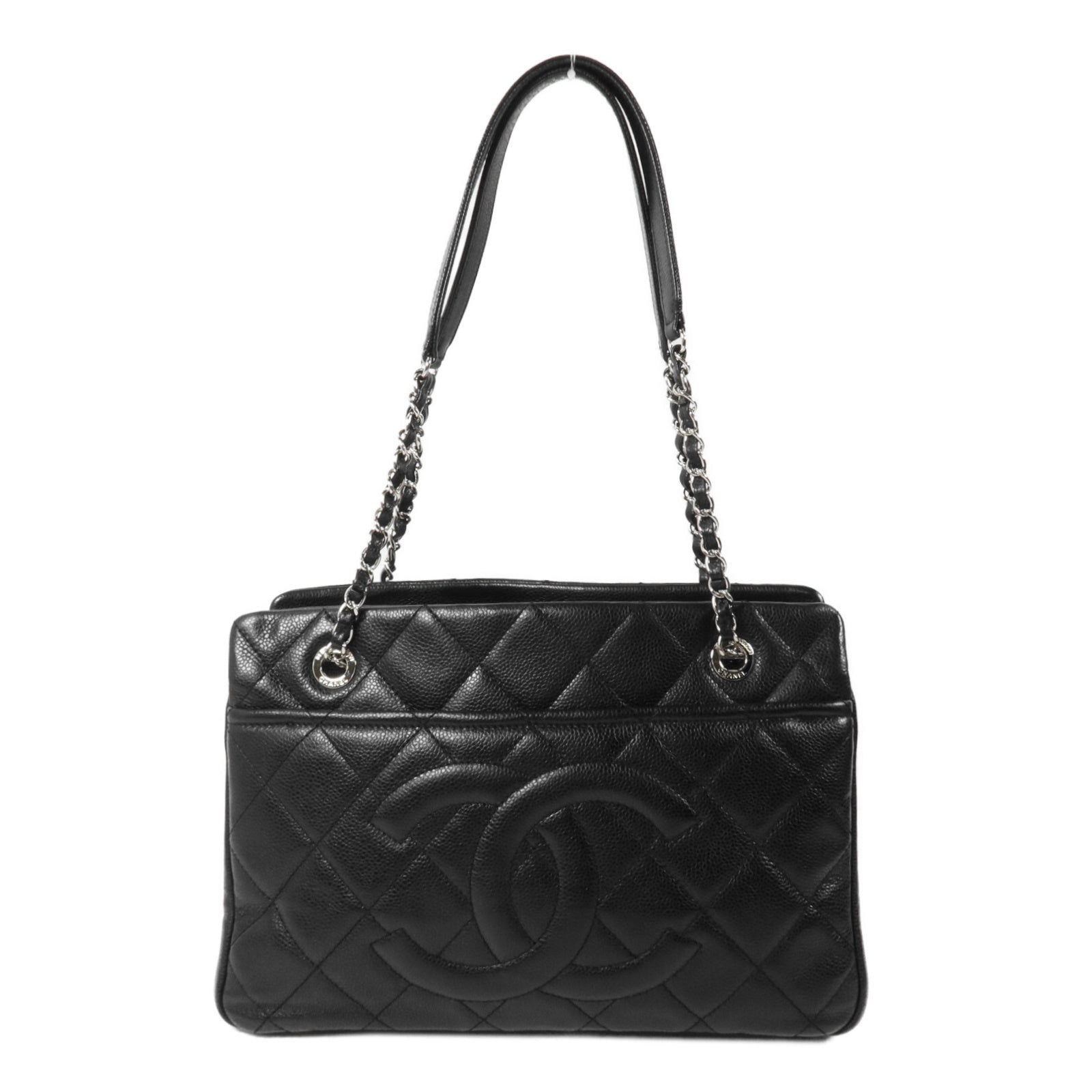CHANEL 牛皮皮革Chain Shoulder鏈帶肩背袋
