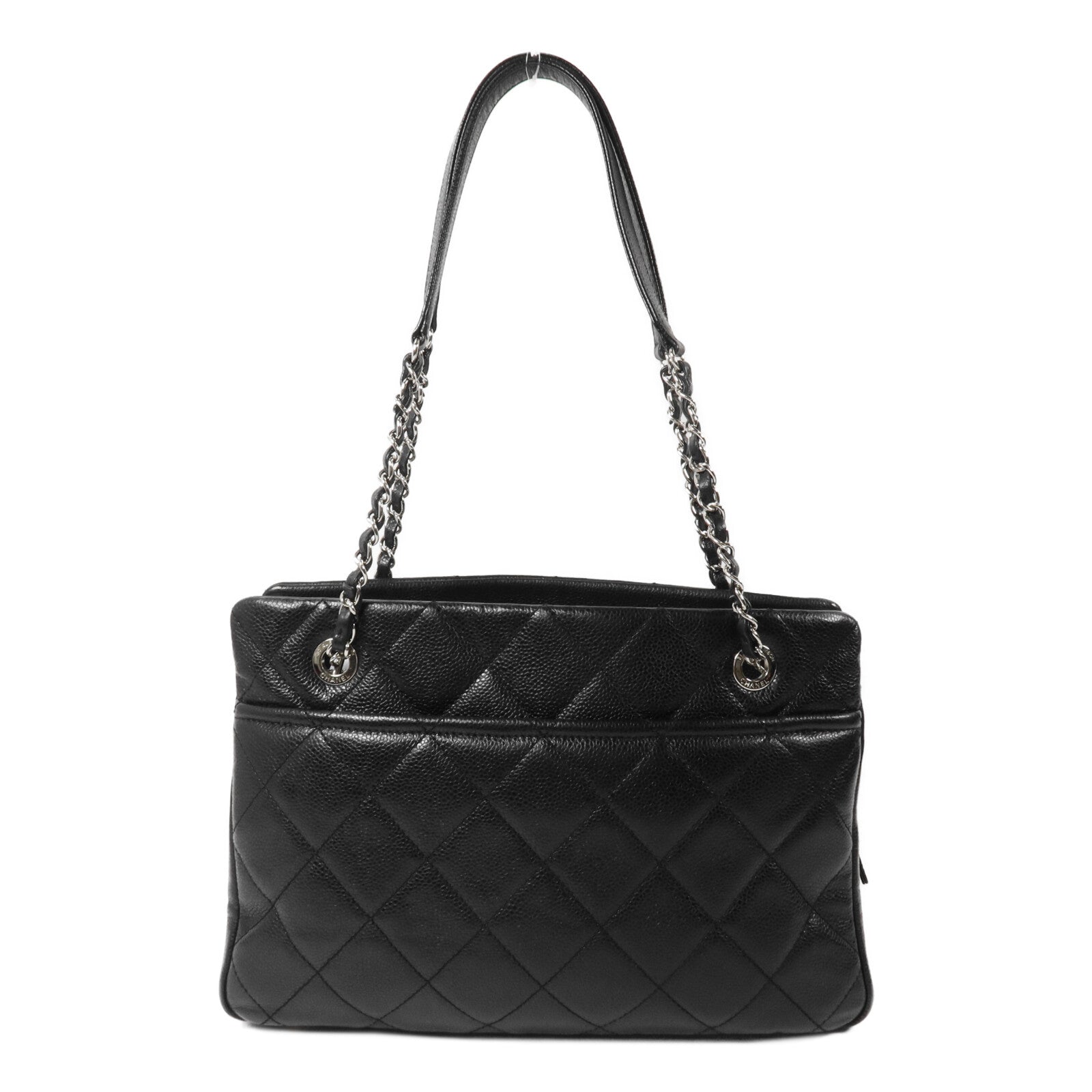 CHANEL 牛皮皮革Chain Shoulder鏈帶肩背袋