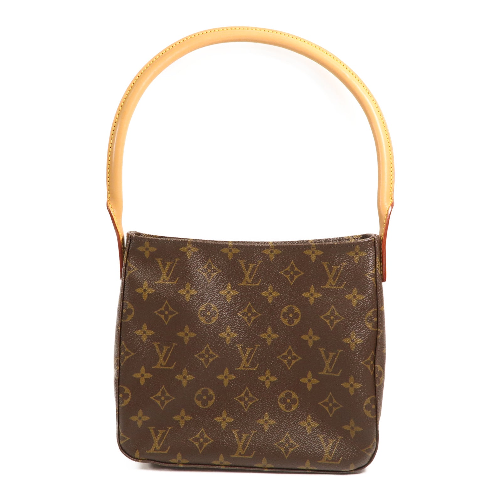LOUIS VUITTON LV GHW Looping MM Shoulder Bag M51146 Monogram Brown