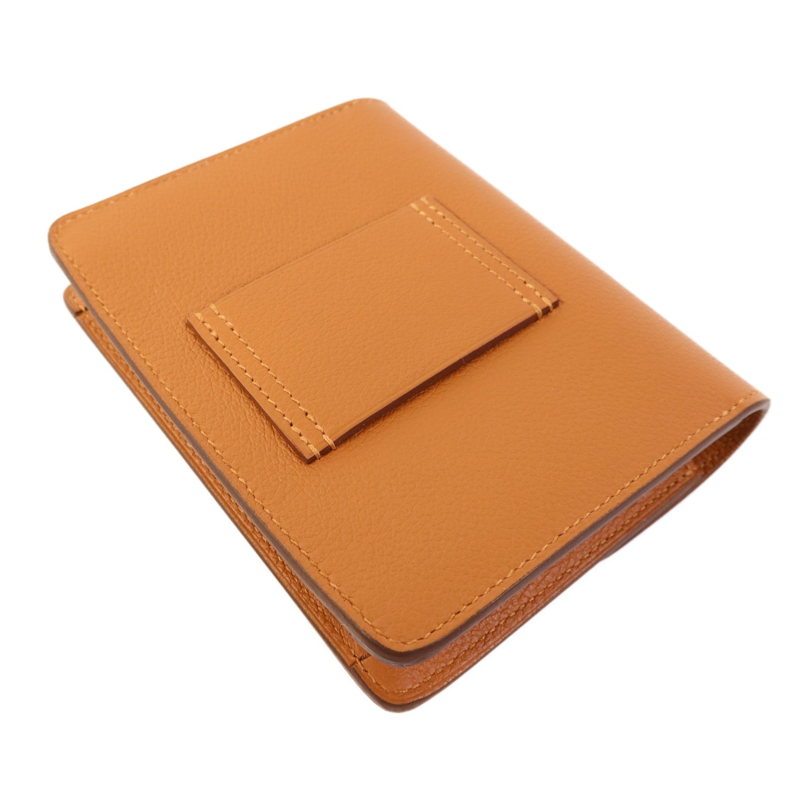 HERMES Evercolor皮革Roulis Slim金扣手拿包Gold