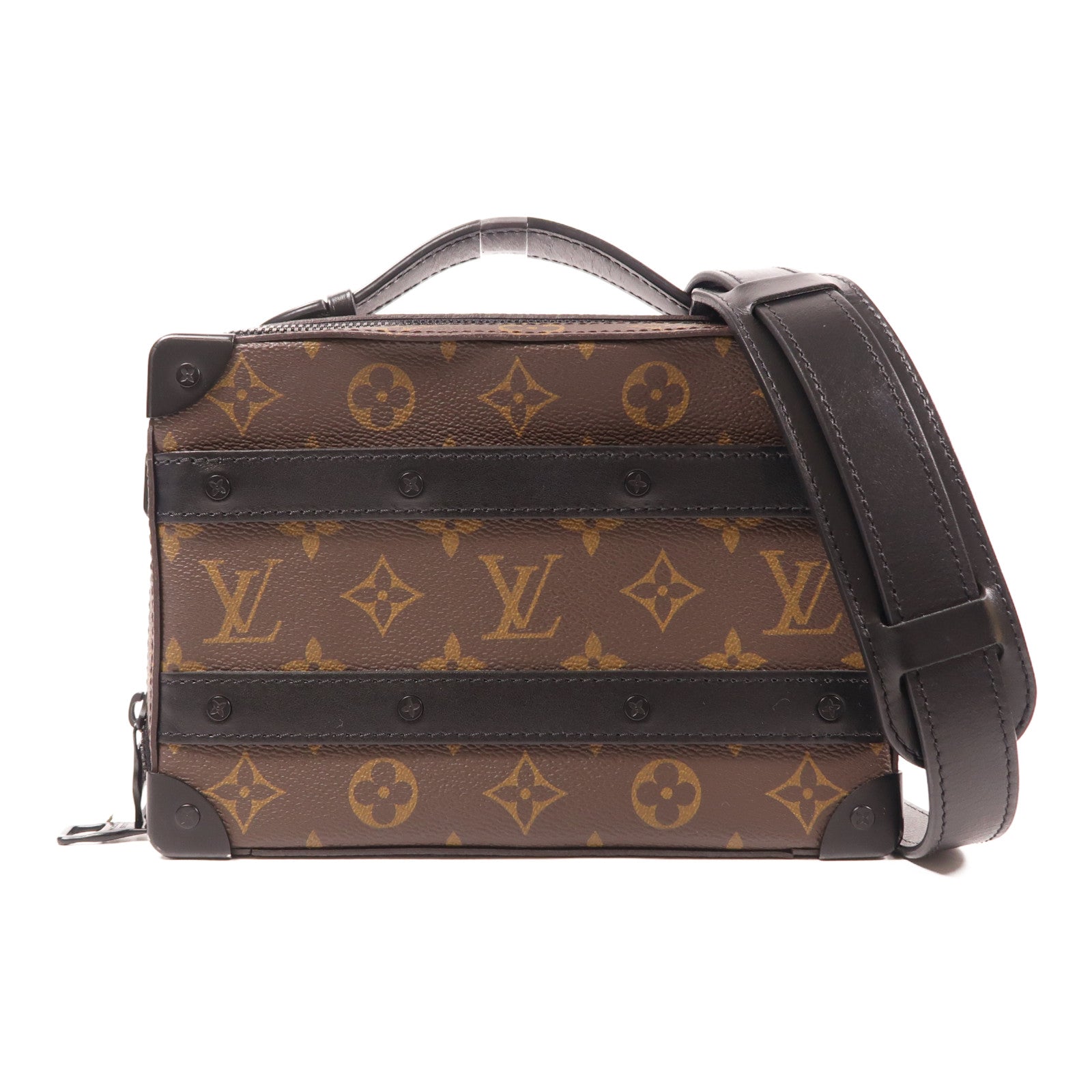 LOUIS VUITTON Monogram Macassar Handle Soft Trunk手挽肩背兩用袋