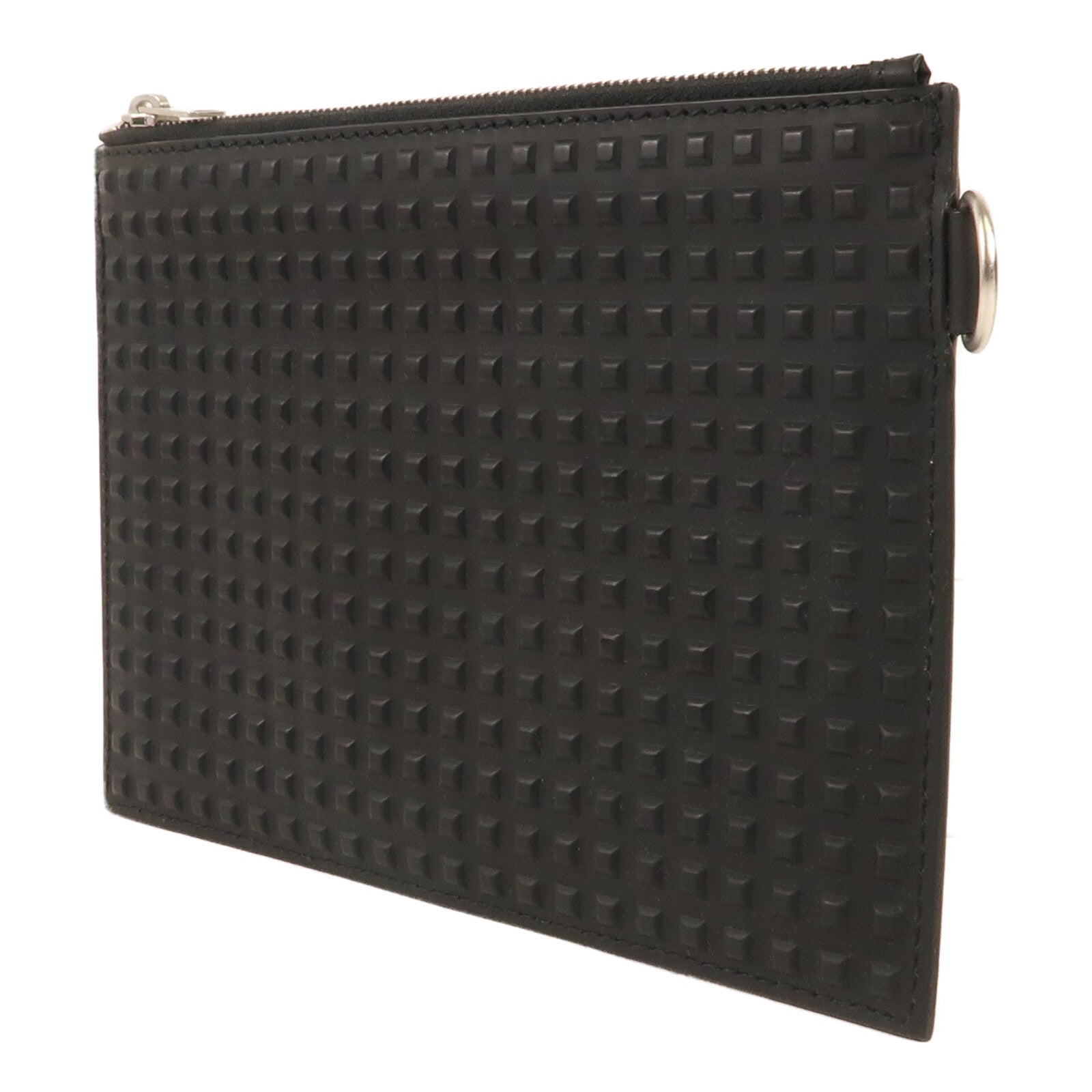 BALENCIAGA 牛皮皮革Pouch銀扣小袋