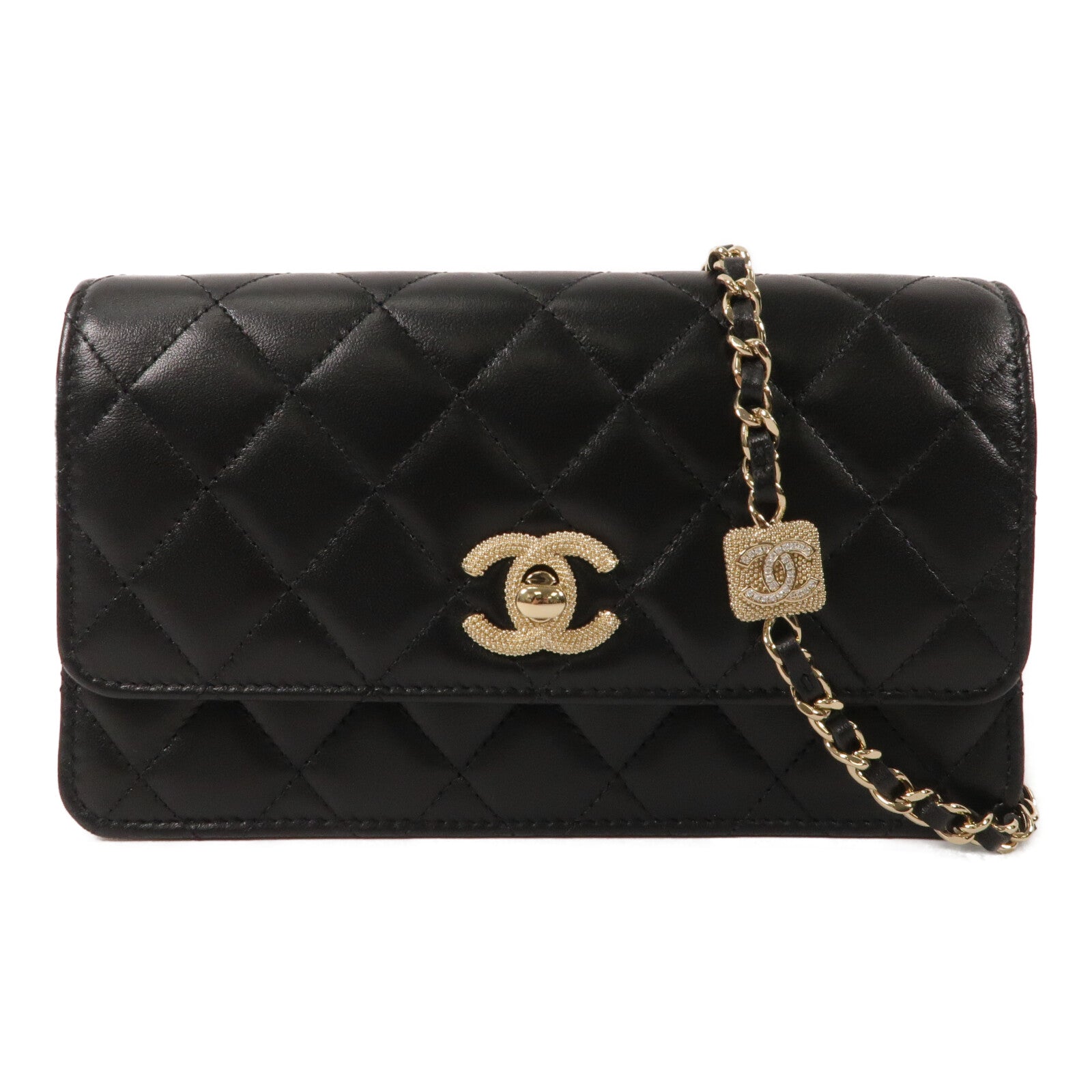 CHANEL 羊皮皮革Chain Shoulder鏈帶肩背袋