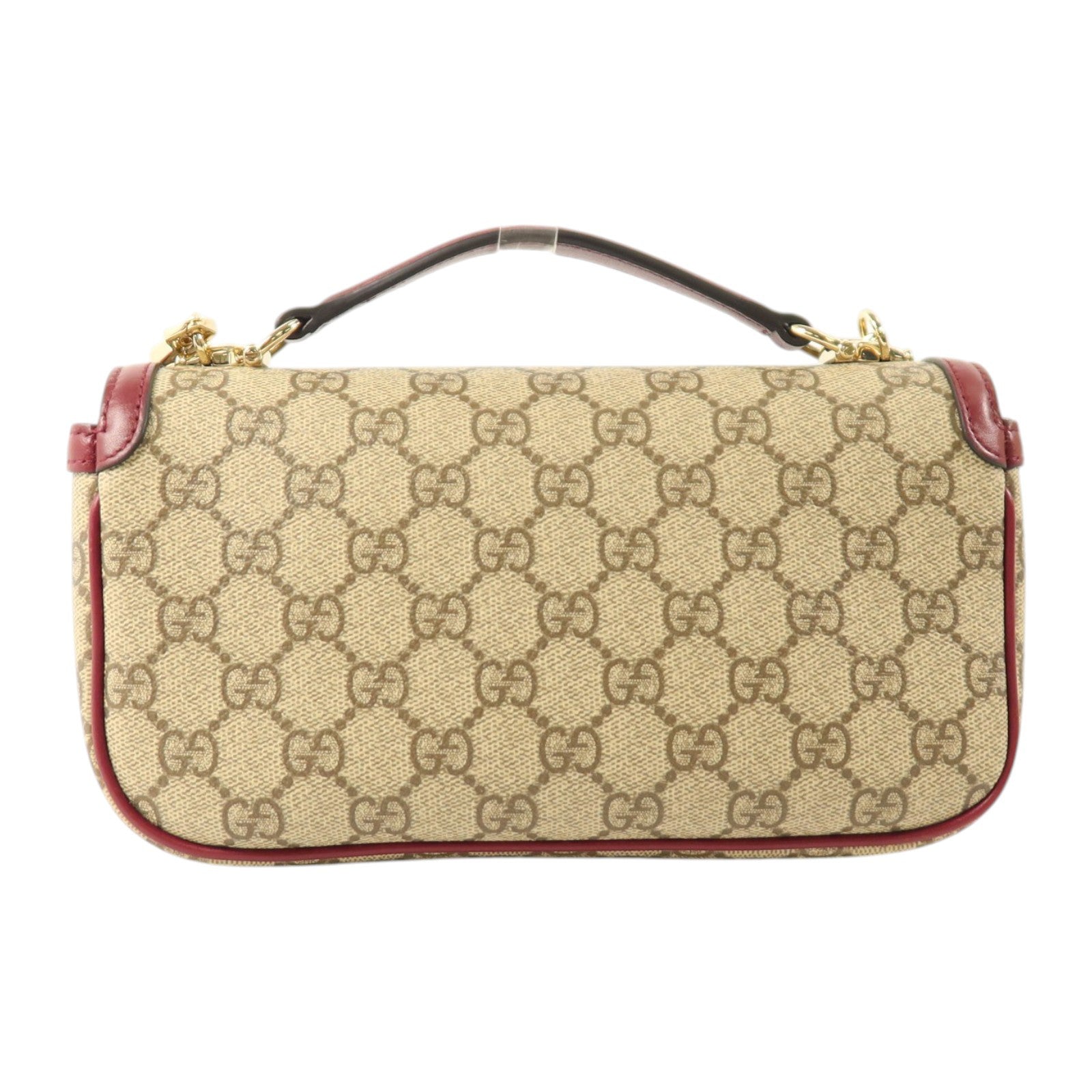 GUCCI GG Supreme Canvas Horsebit 1955 East West金扣手挽肩背兩用袋