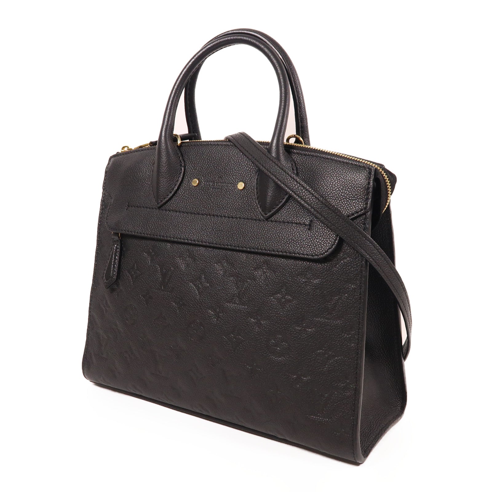 LOUIS VUITTON Monogram Empreinte Pont Neuf MM金扣手挽肩背兩用袋