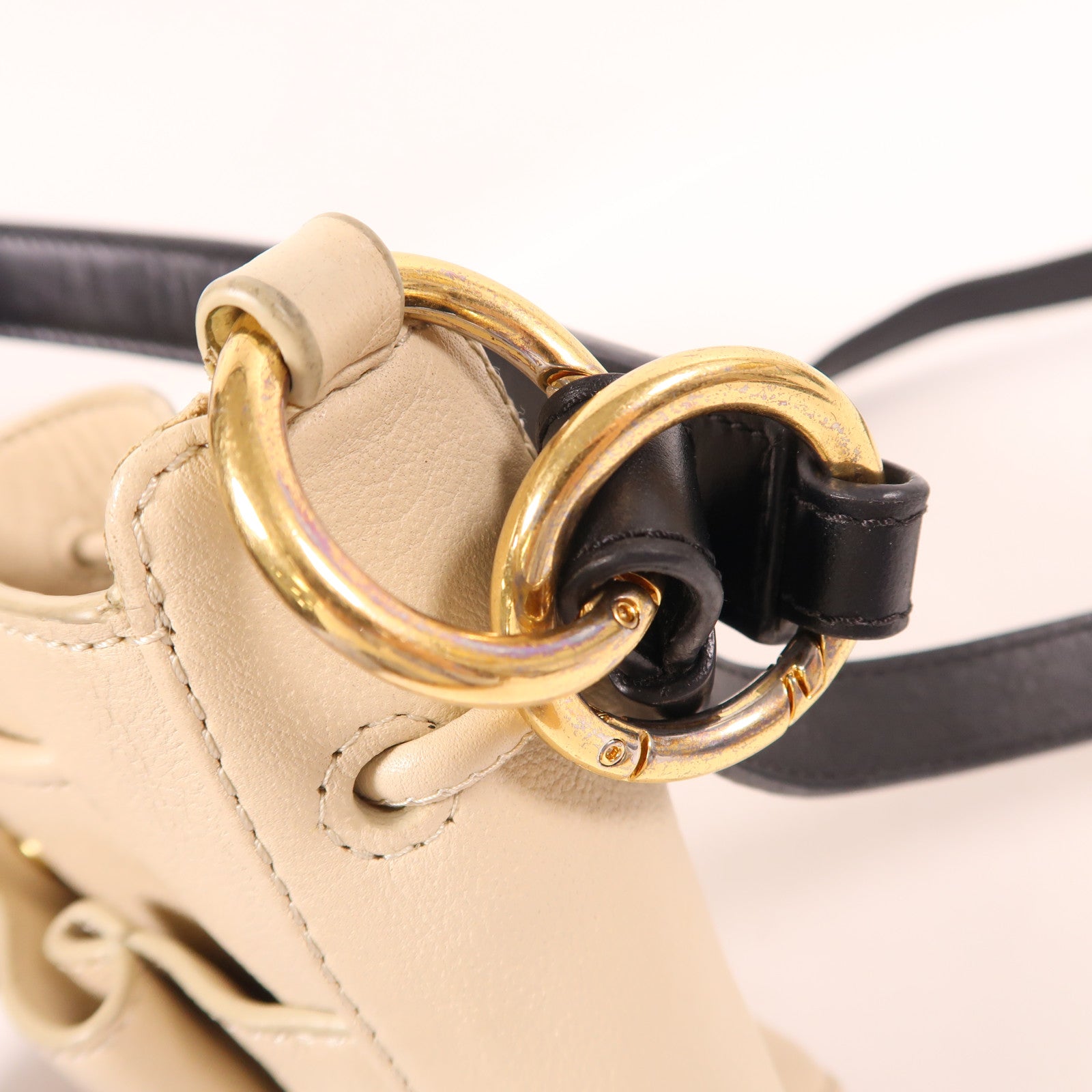 SEE BY CHLOE 牛皮皮革2 Way Shoulder金扣手挽肩背兩用袋