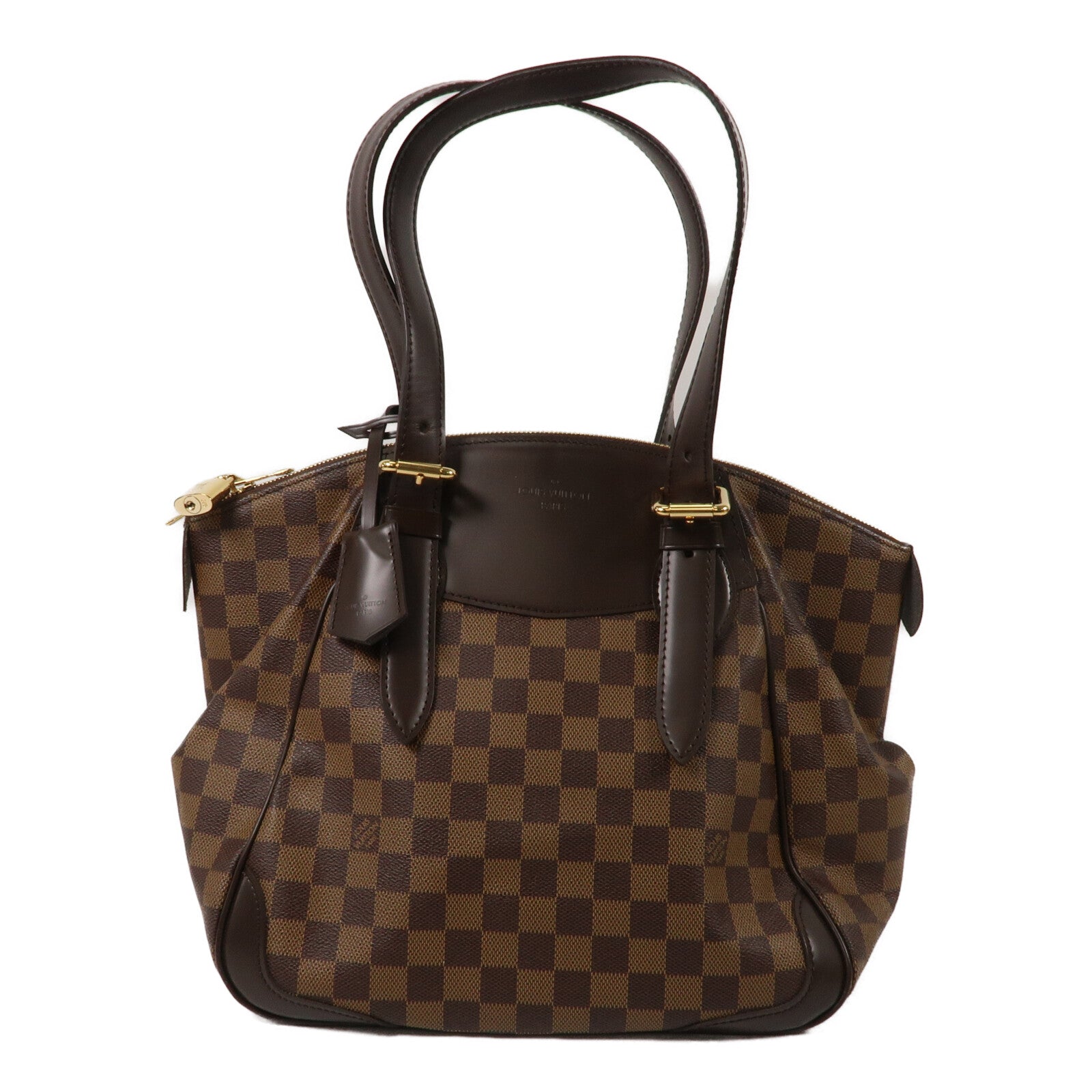 LOUIS VUITTON Damier Verona MM肩背袋棕色