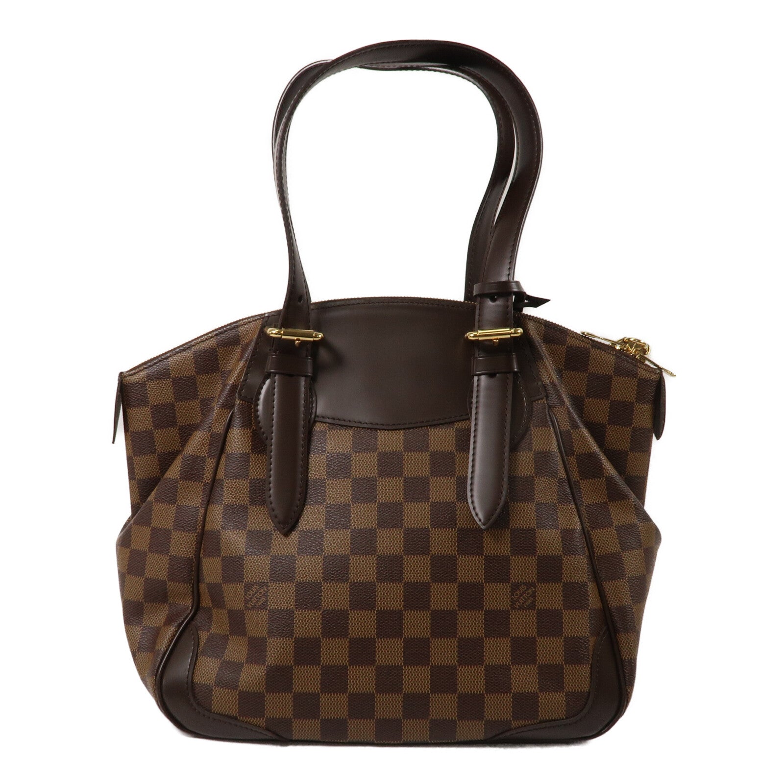 LOUIS VUITTON Damier Verona MM肩背袋棕色