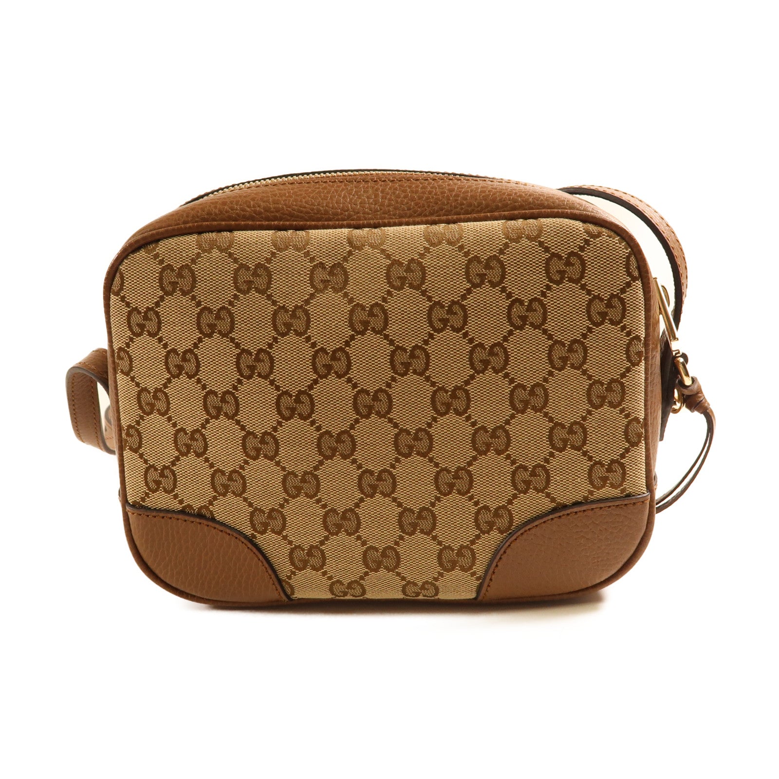 GUCCI GG GHW Shoulder Bag Canvas 449413 Brown