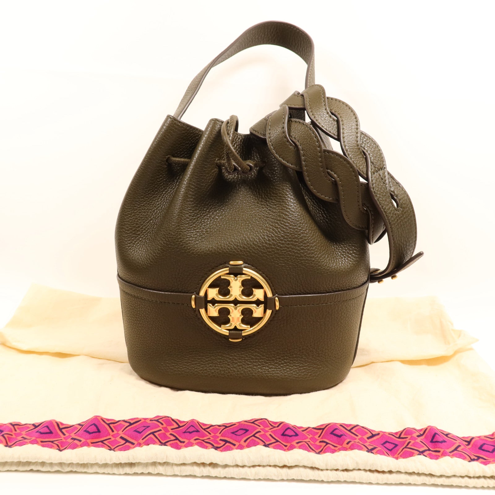 Tory Burch 牛皮皮革2 way Shoulder Bag金扣手挽肩背兩用袋