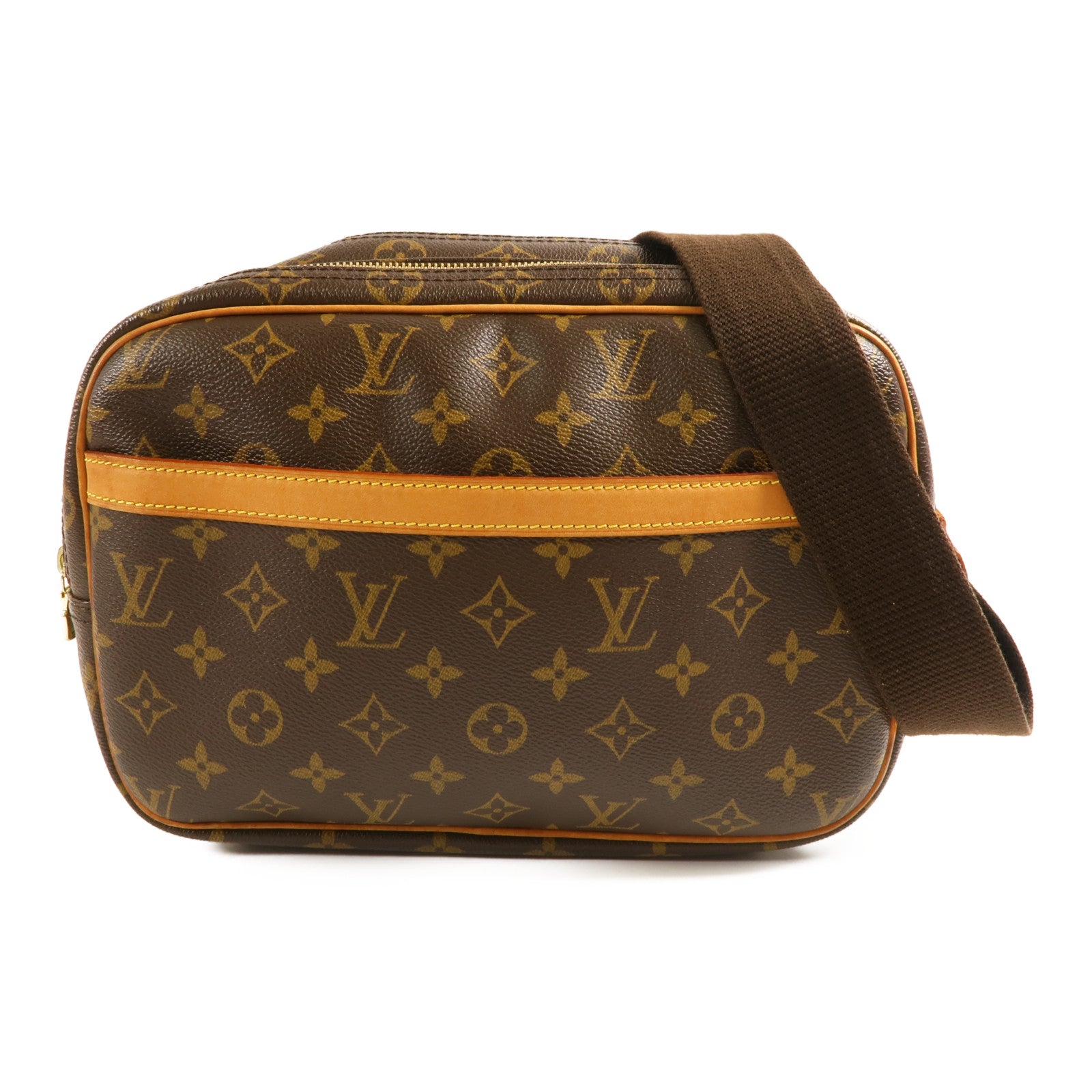 LOUIS VUITTON LV GHW Reporter PM Shoulder Bag M45254 Monogram Brown