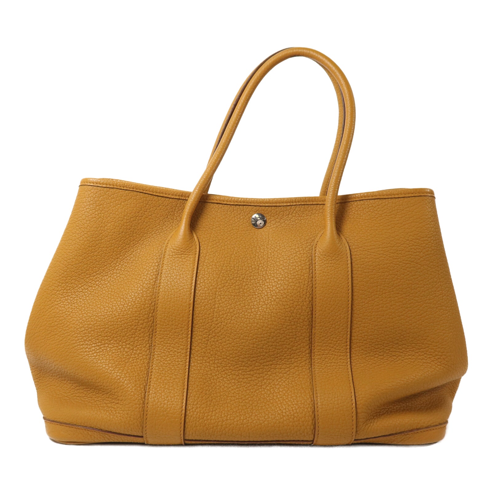 HERMES Negonda皮革Garden Party PM手挽袋Sesame