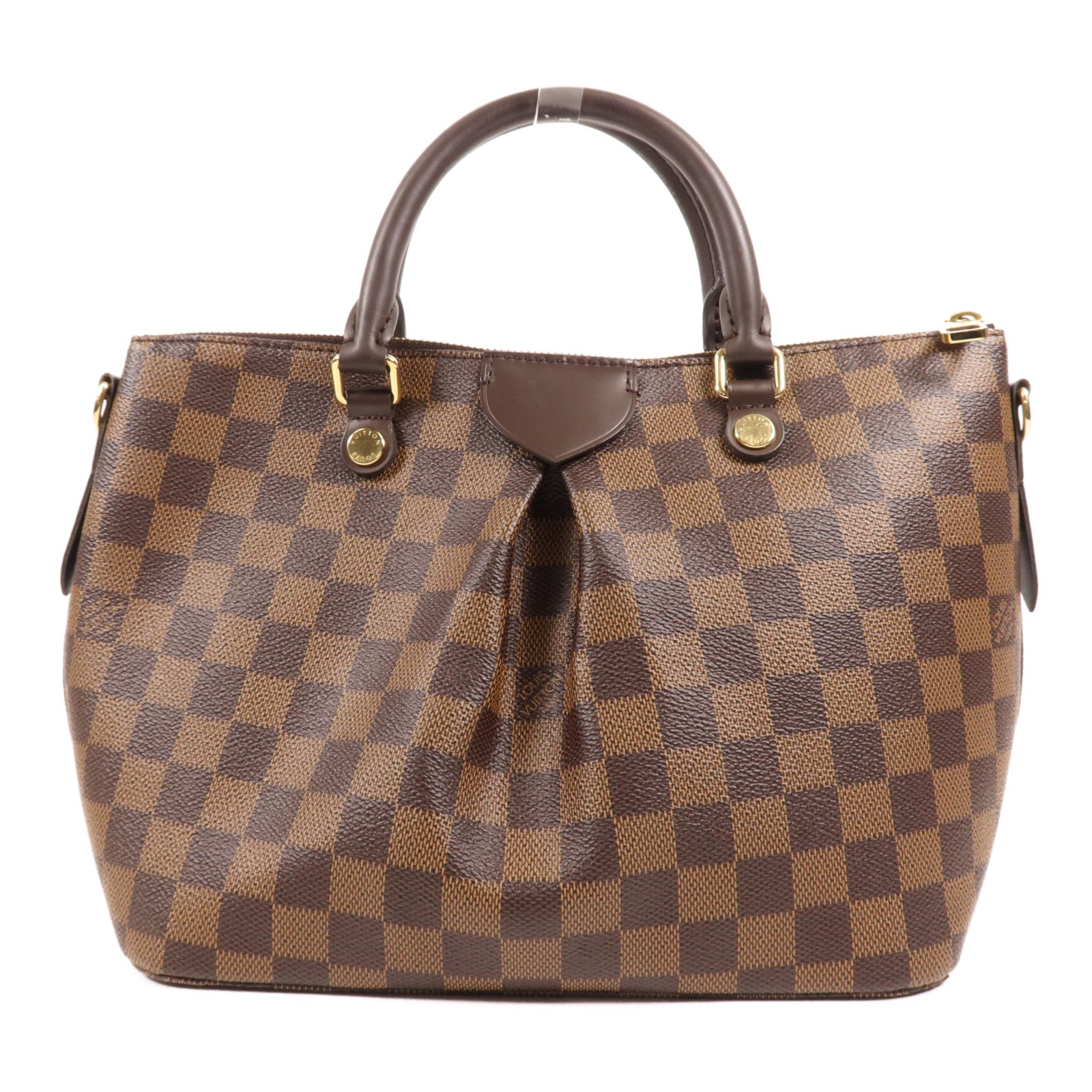 LOUIS VUITTON Damier Siena PM金扣手挽肩背兩用袋