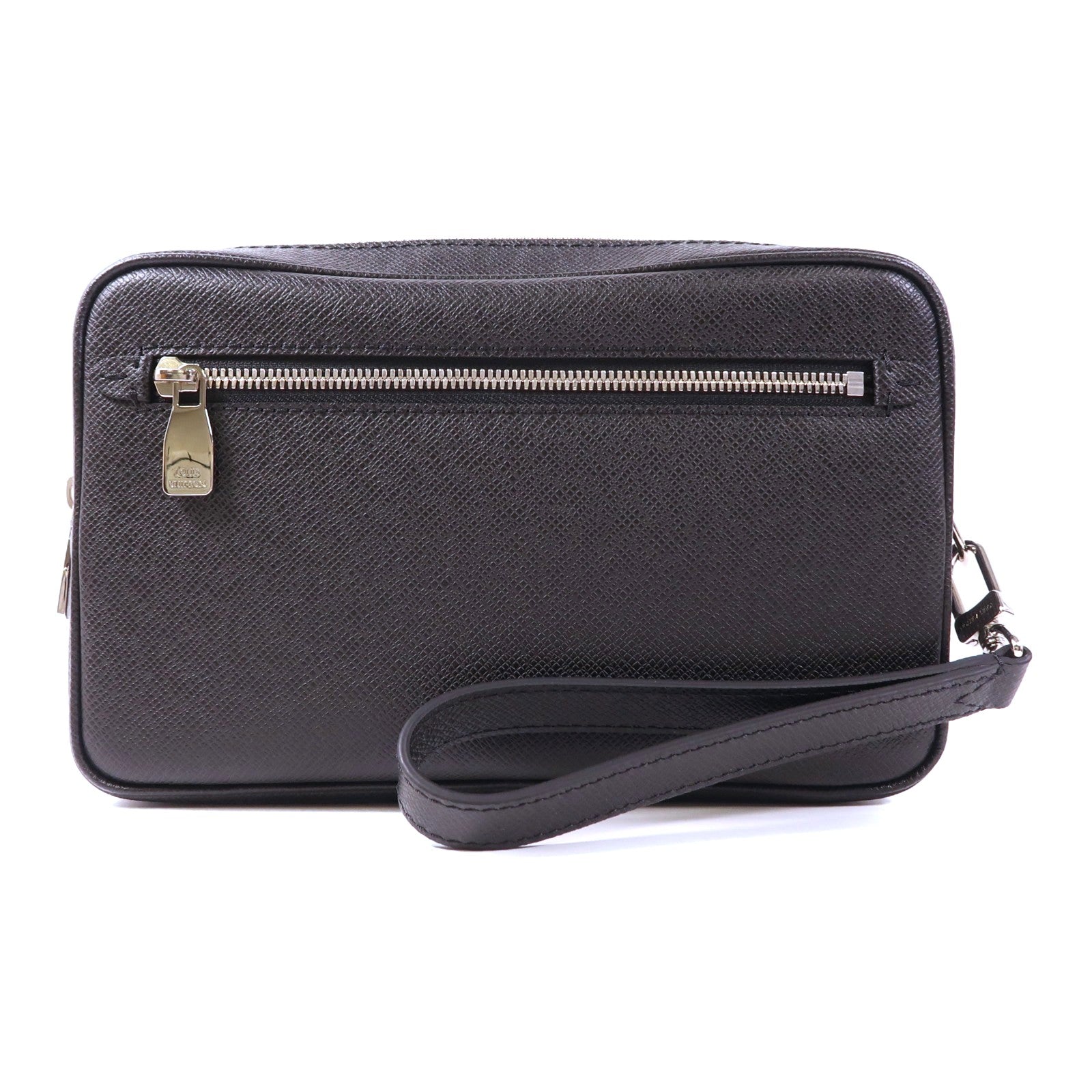 LOUIS VUITTON Taiga Kasai Clutch銀扣手拿包