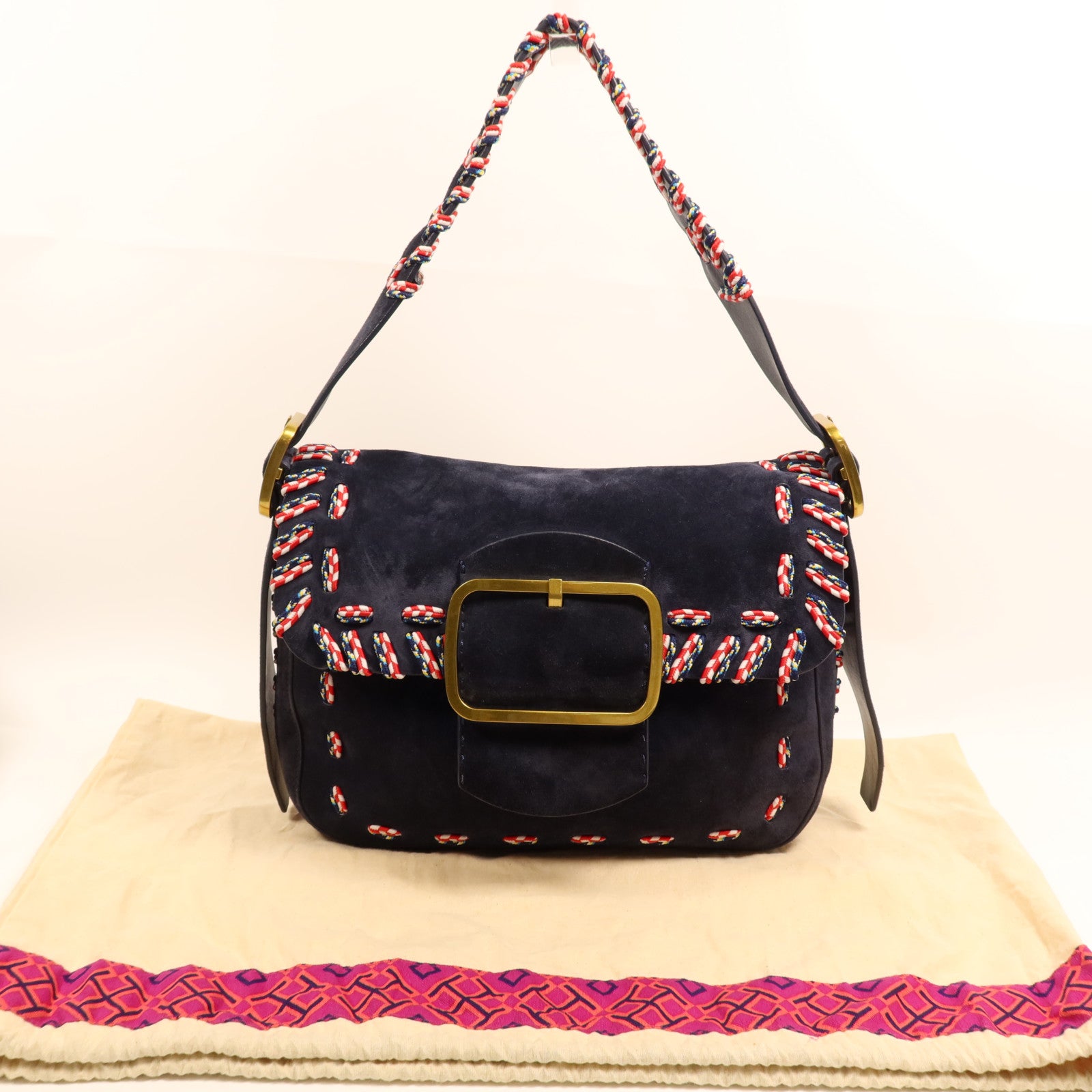 Tory Burch 皮革Shoulder Bag金扣肩背袋