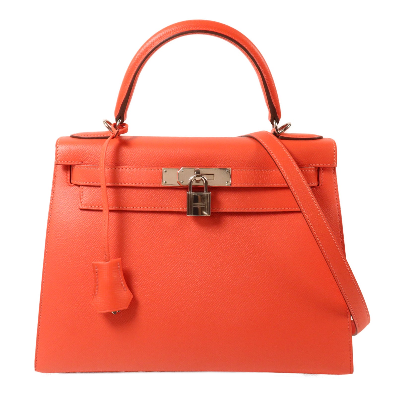 HERMES Epsom皮革Kelly 28手挽肩背兩用袋Rose Jaipur