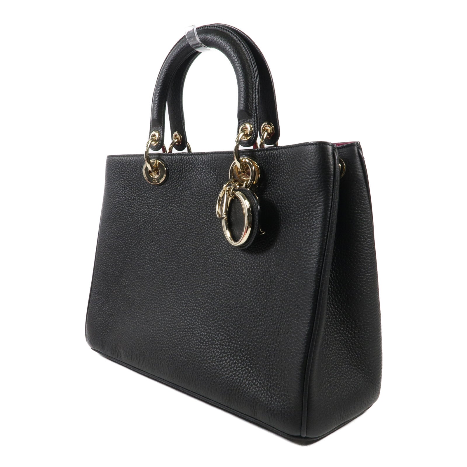 Dior 牛皮皮革Diorissimo金扣手挽肩背兩用袋