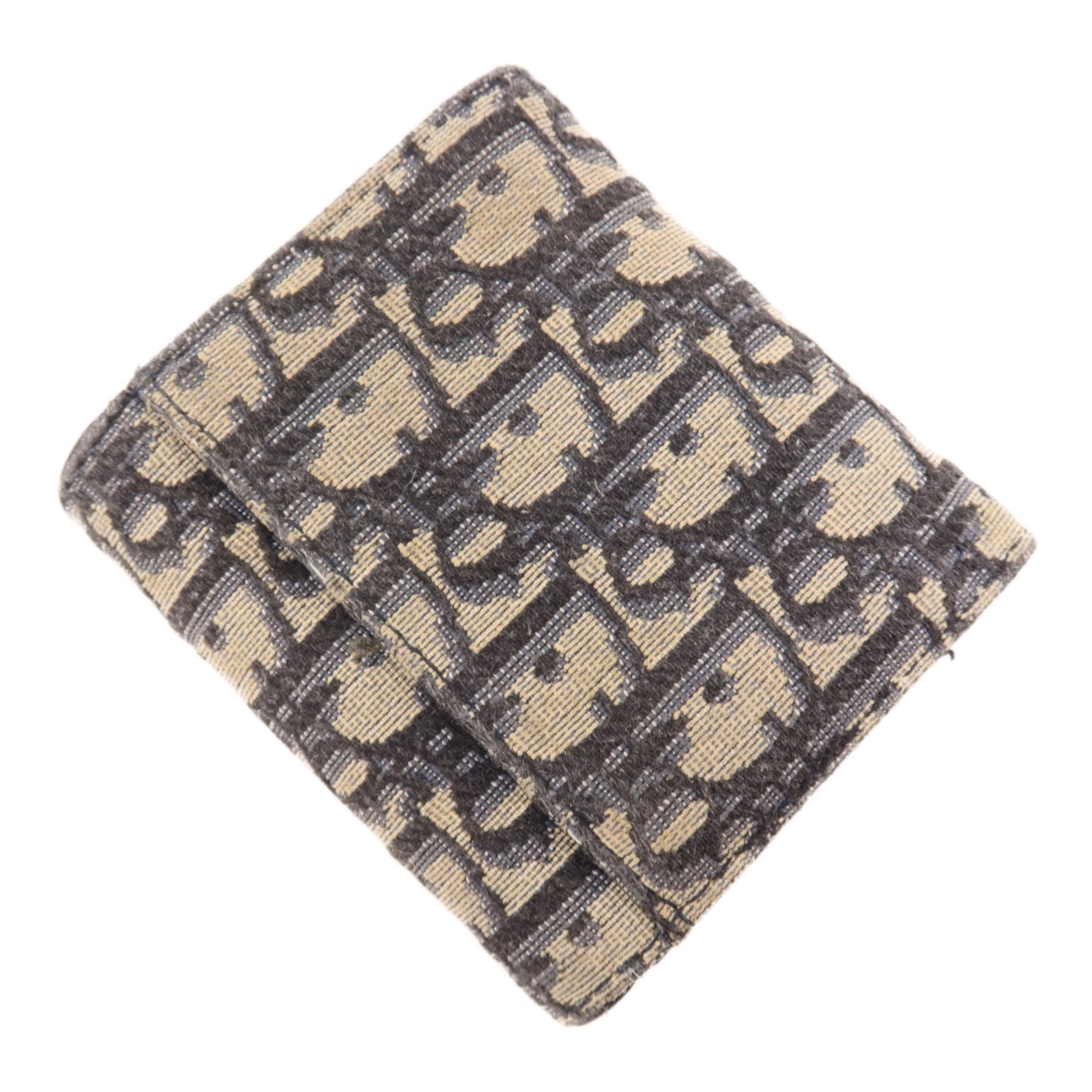 Dior 帆布Wallet金扣錢包