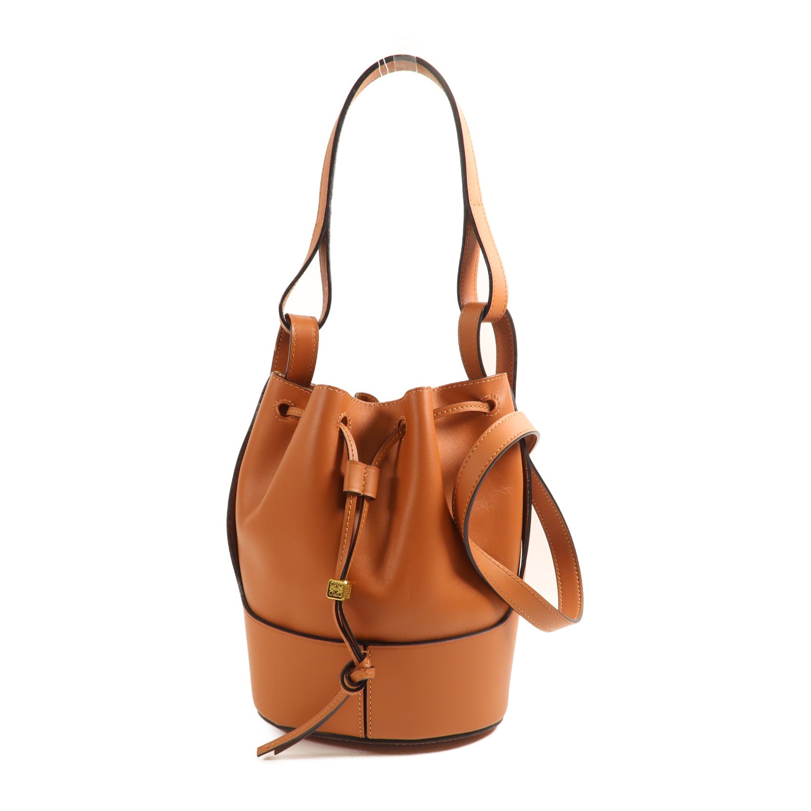 LOEWE 牛皮皮革Balloon金扣手挽肩背兩用袋