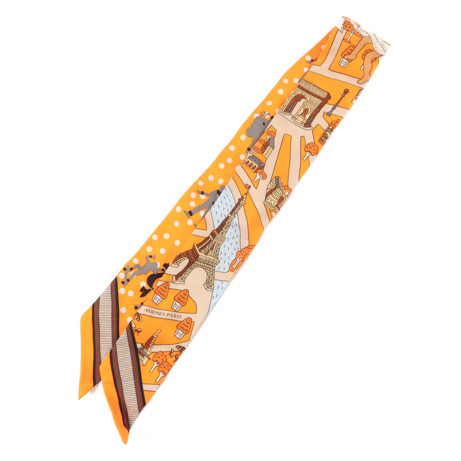 HERMES 絲質Twilly絲巾