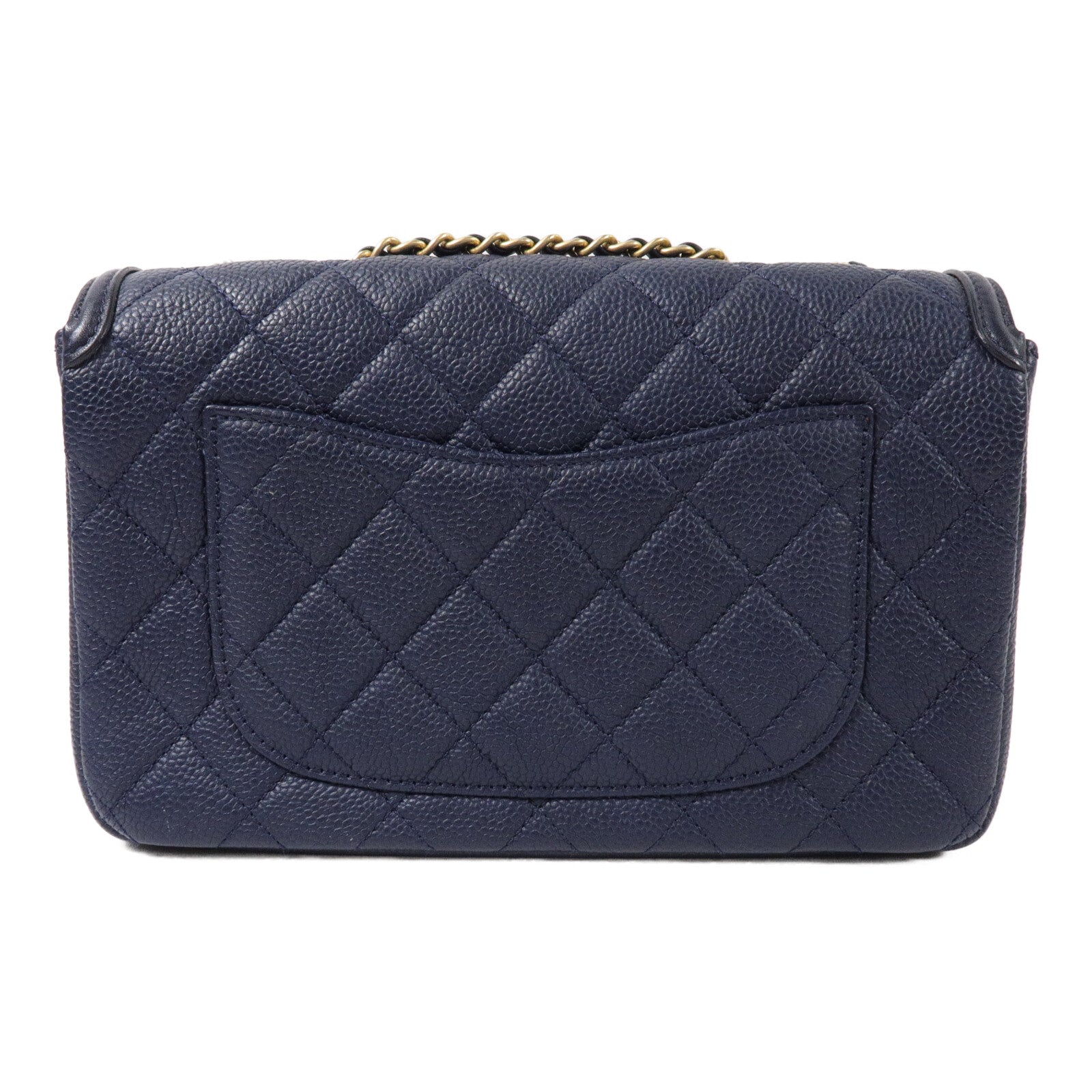 CHANEL 牛皮皮革CC Filigree Flap Bag鏈帶肩背袋