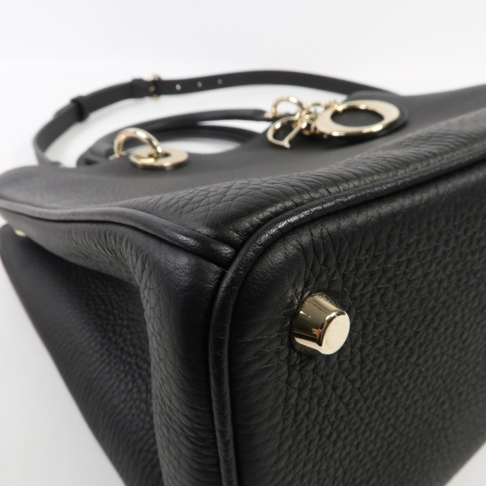 Dior 牛皮皮革Diorissimo金扣手挽肩背兩用袋