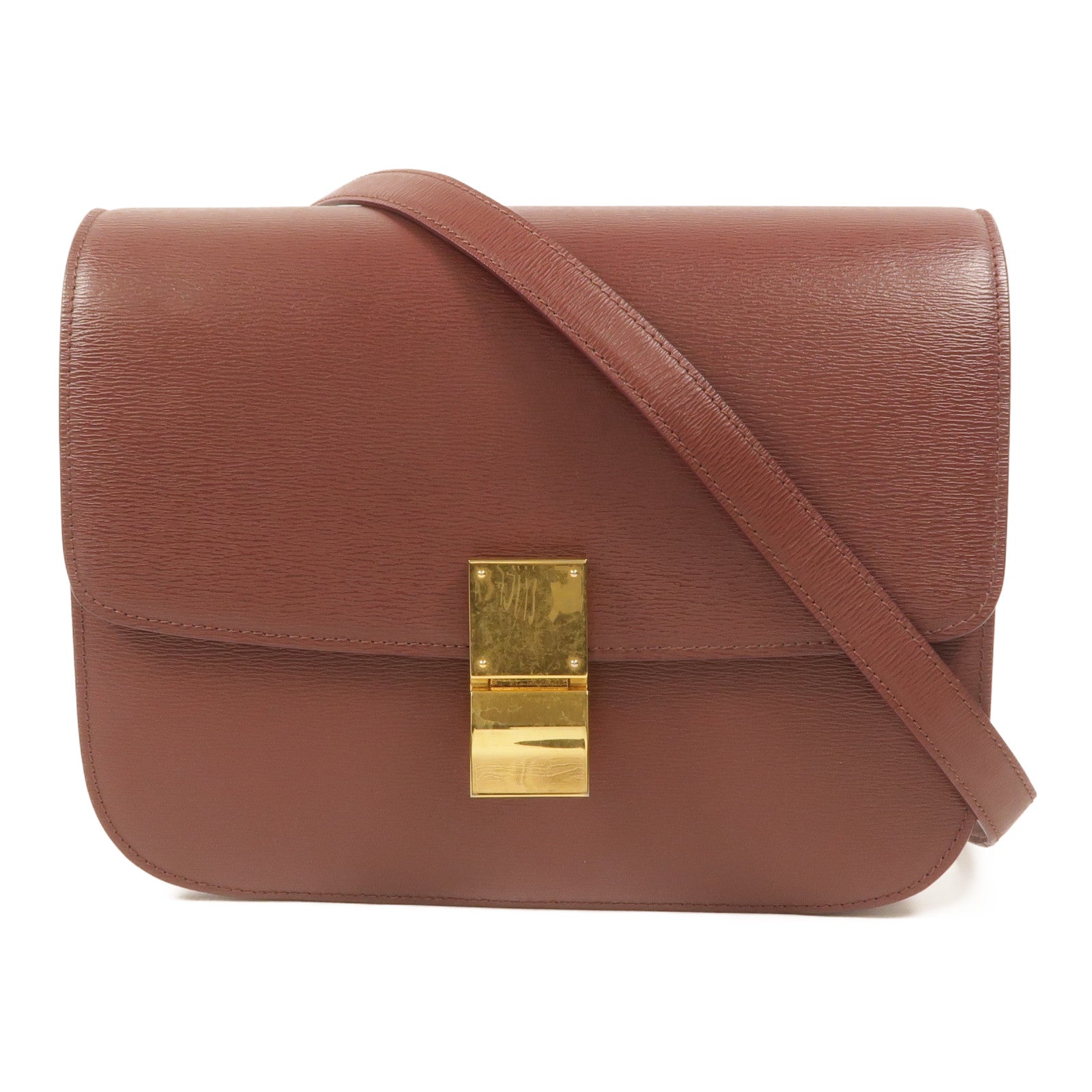 CELINE 牛皮皮革Classic Box Medium肩背袋