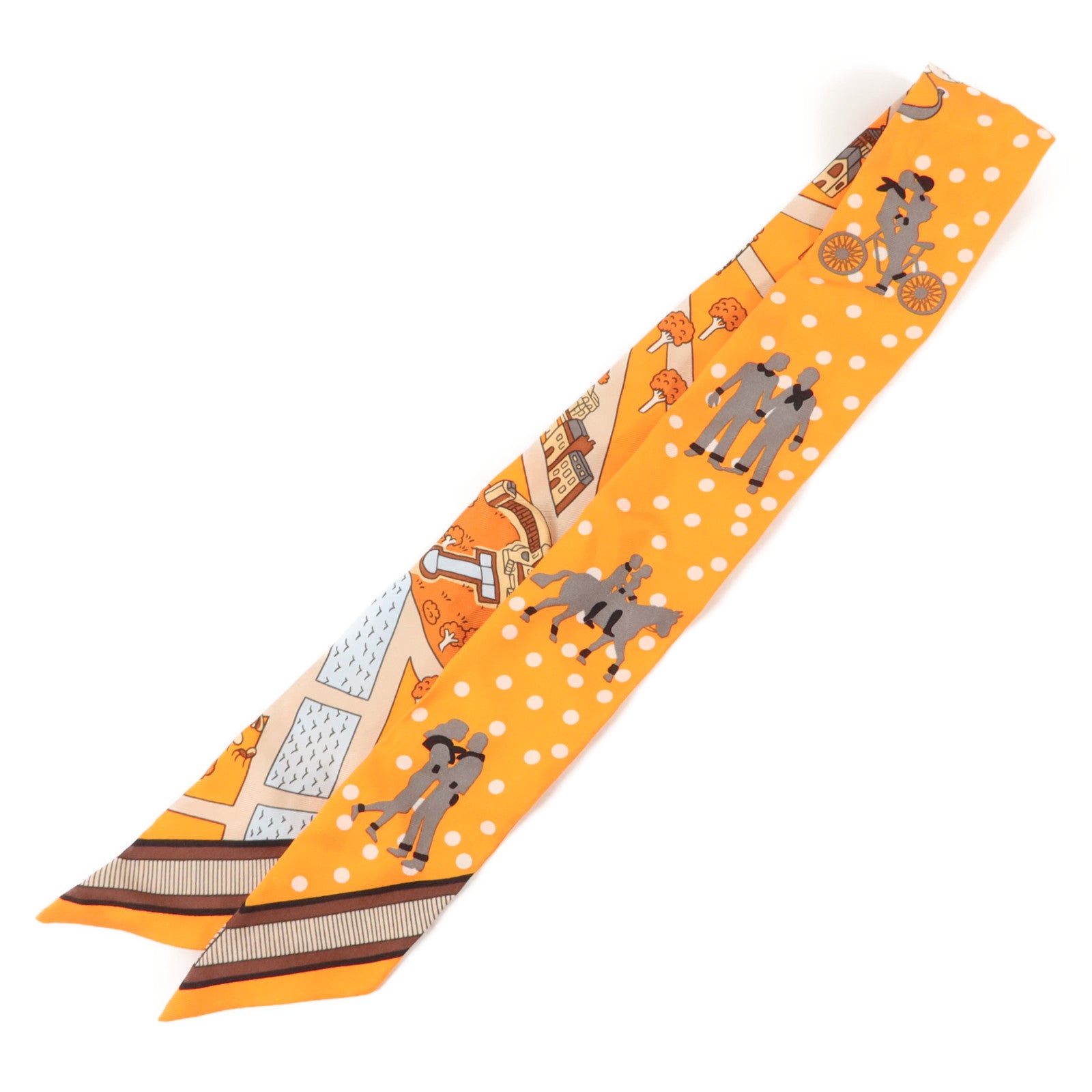 HERMES 絲質Twilly絲巾