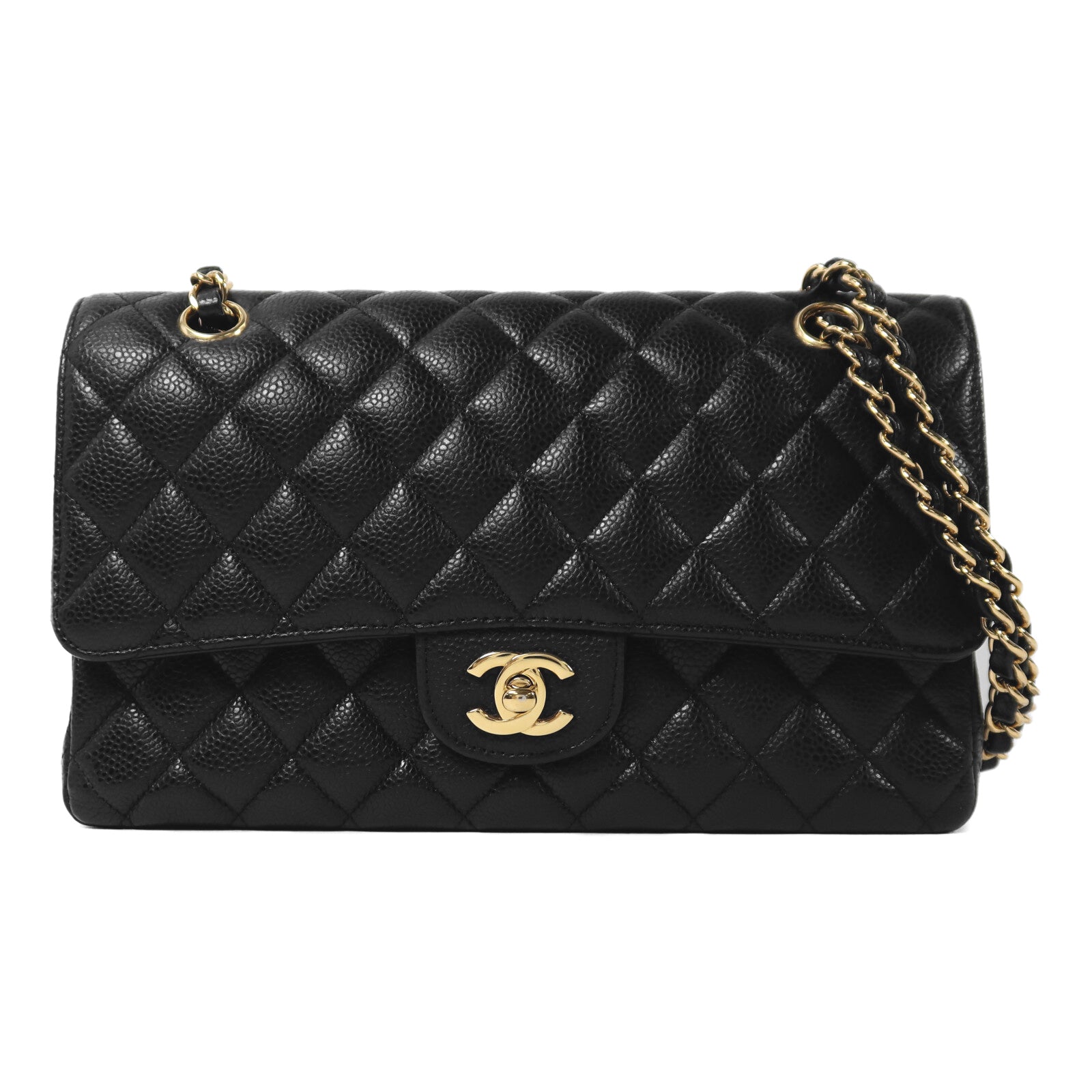 CHANEL 牛皮皮革Classic 25金扣鏈帶肩背袋