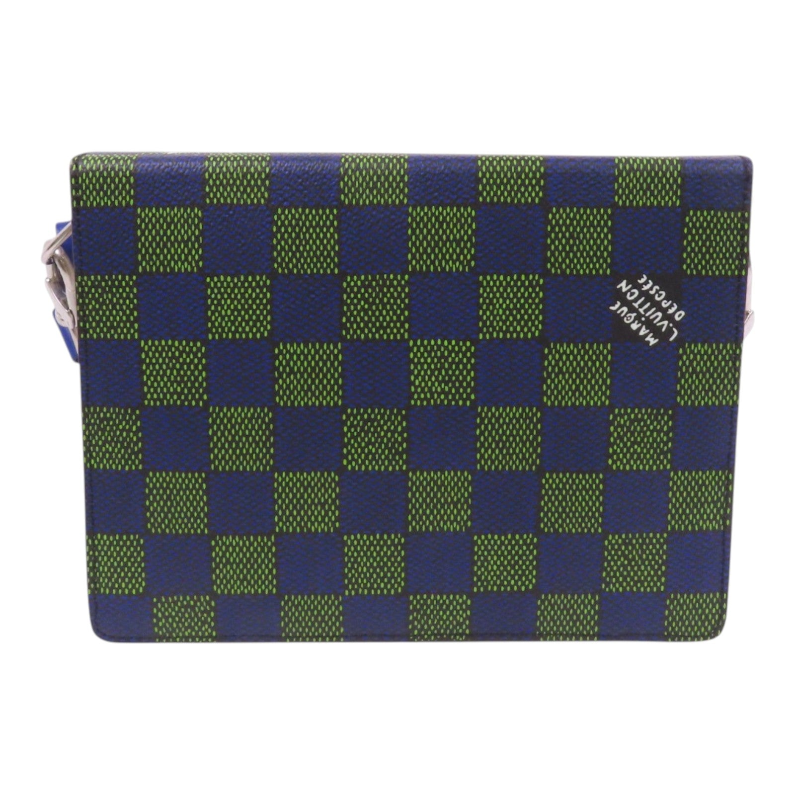 LOUIS VUITTON Damier Heritage Book Messenger銀扣肩背袋