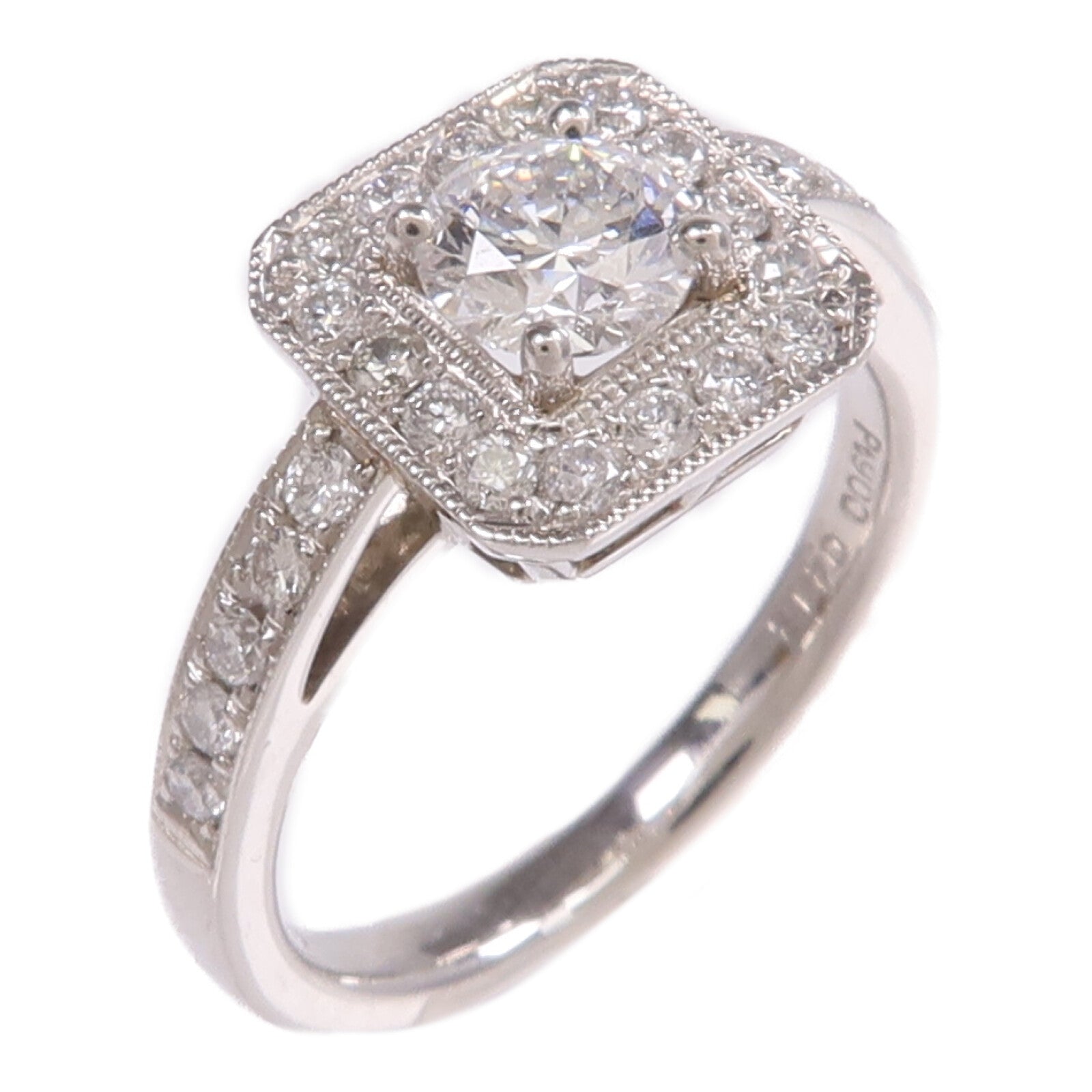 JEWELRY 【激減優惠】18K白金Diamond Ring鑽石戒指US#4.25