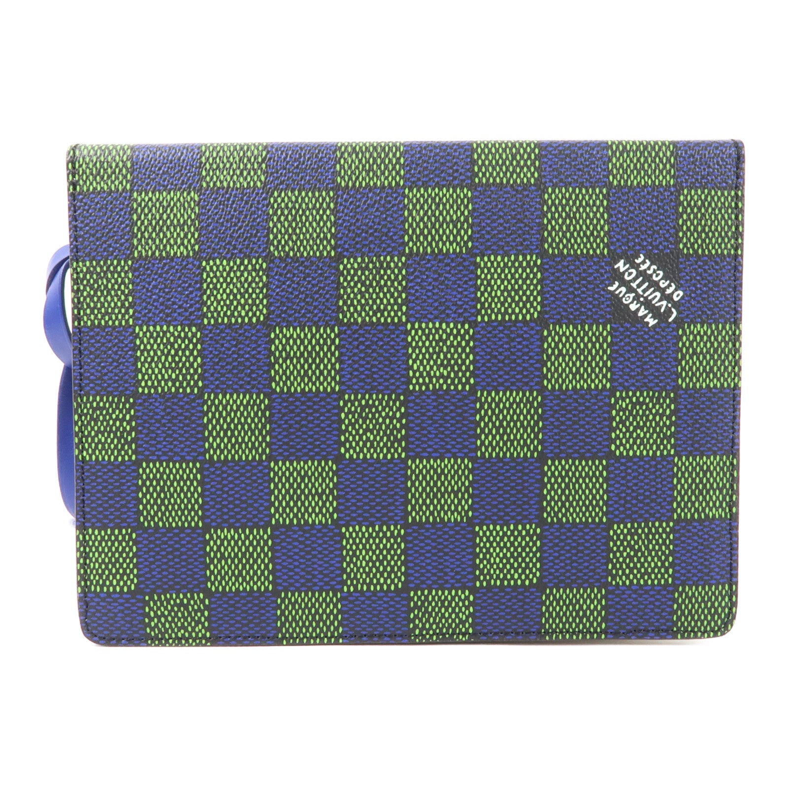 LOUIS VUITTON Damier Book Messenger銀扣肩背袋