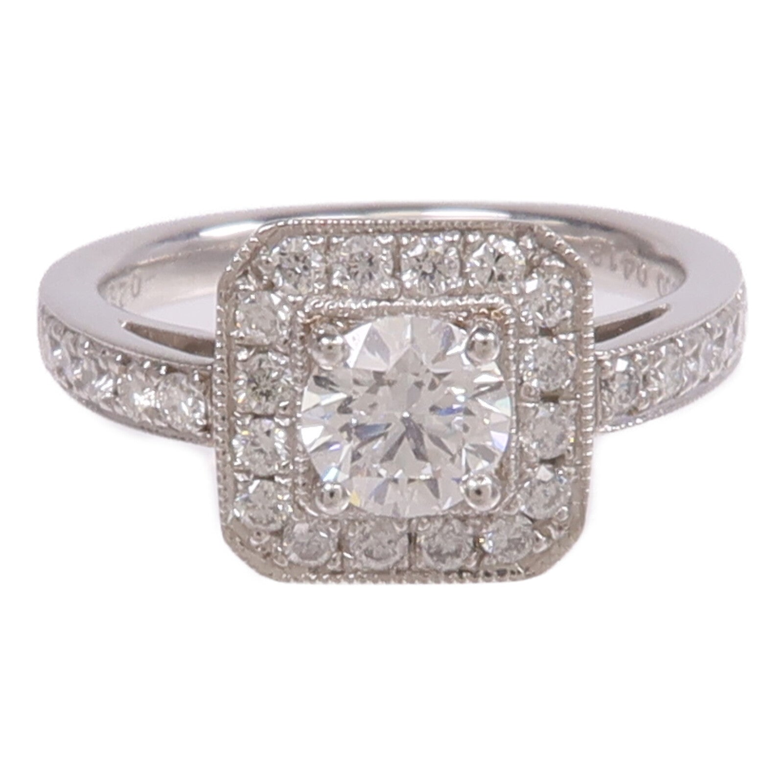 JEWELRY 【激減優惠】18K白金Diamond Ring鑽石戒指US#4.25