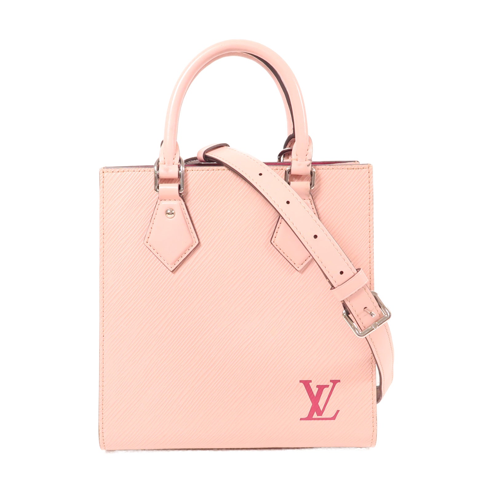 LOUIS VUITTON Epi Sac Plat BB銀扣手挽肩背兩用袋