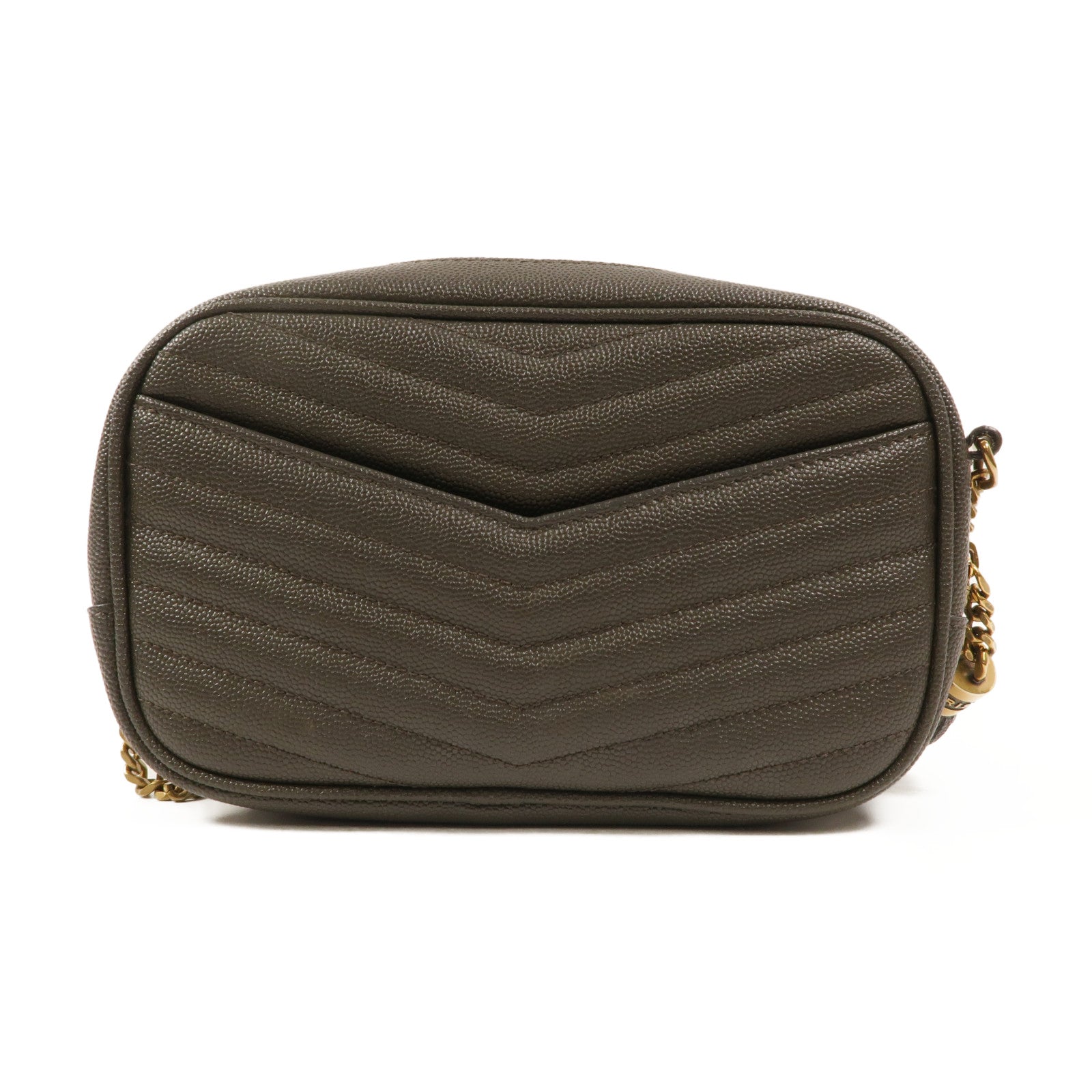 SAINT LAURENT 牛皮皮革Lou Mini Bag鏈帶肩背袋