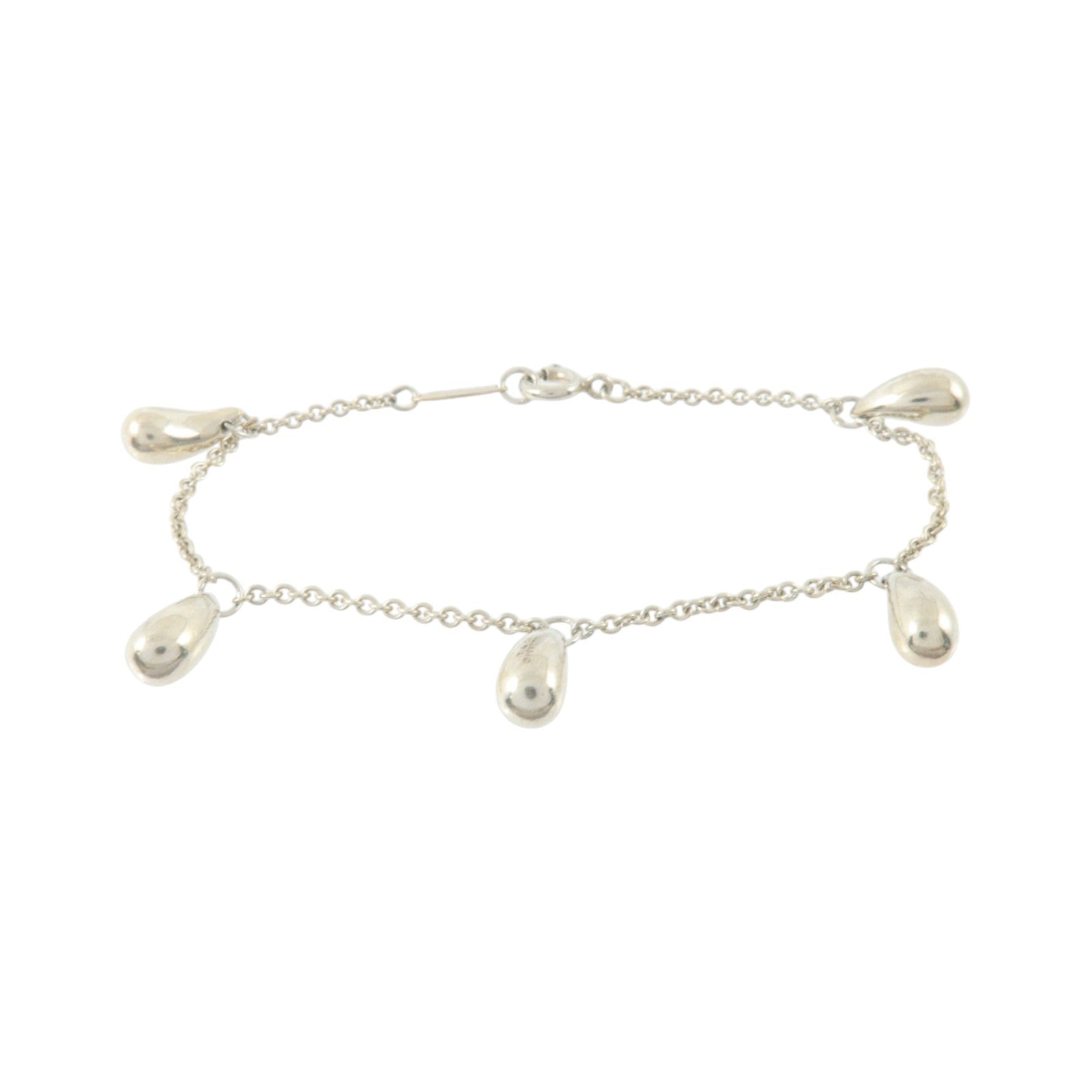 TIFFANY&CO 925純銀Elsa Peretti Teardrop 5 Bracelet手鏈
