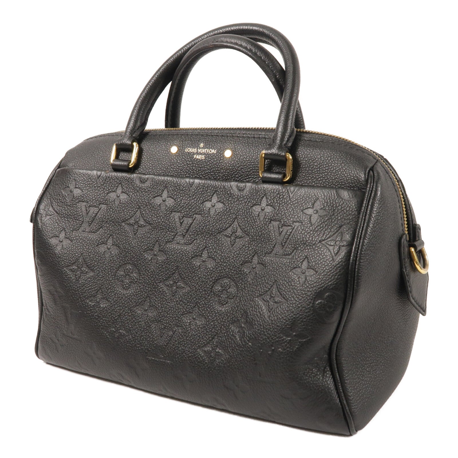 LOUIS VUITTON Monogram Empreinte Speedy Bandouliere 25金扣手挽肩背兩用袋