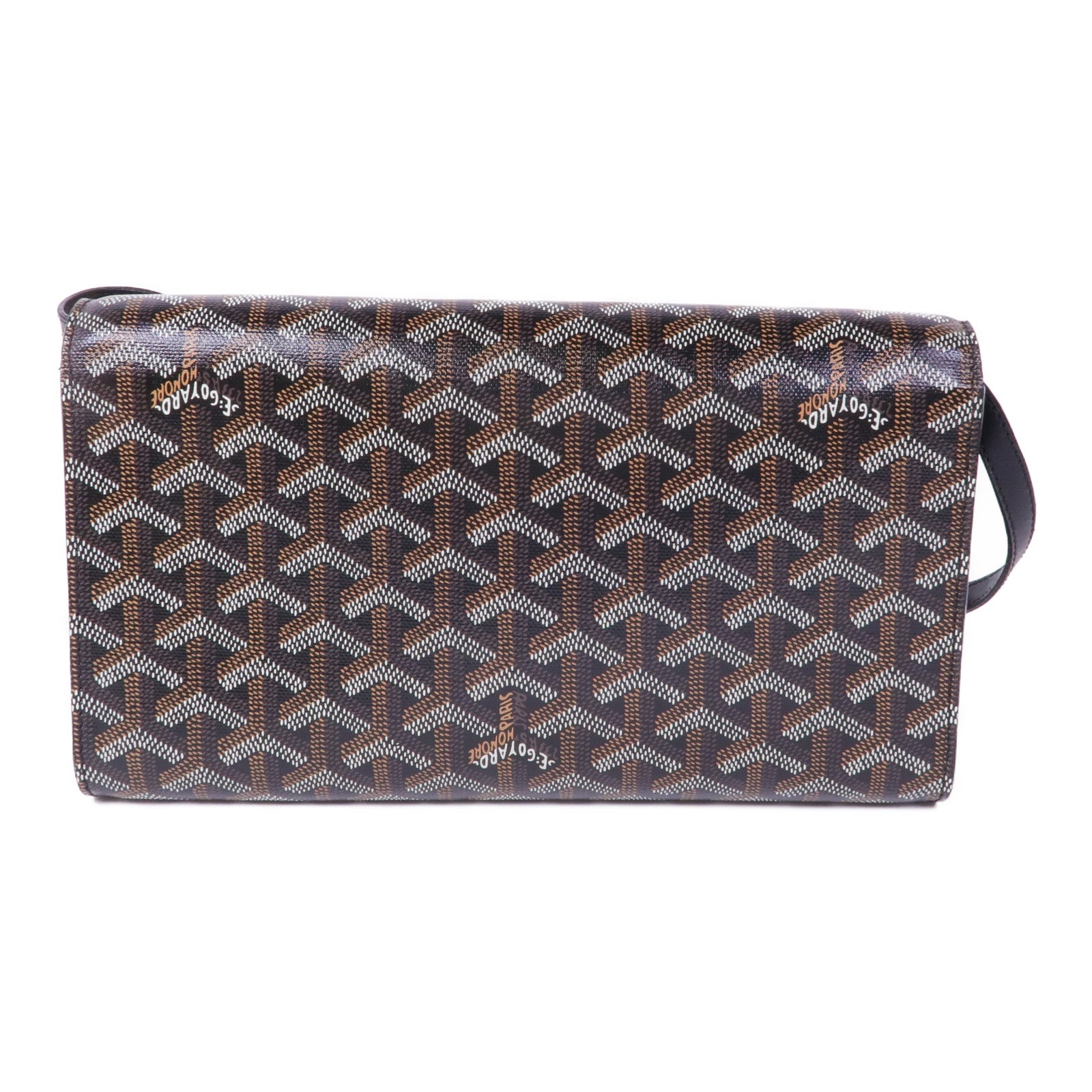 GOYARD 【激減優惠】塗層帆布Monte Carlo銀扣肩背袋