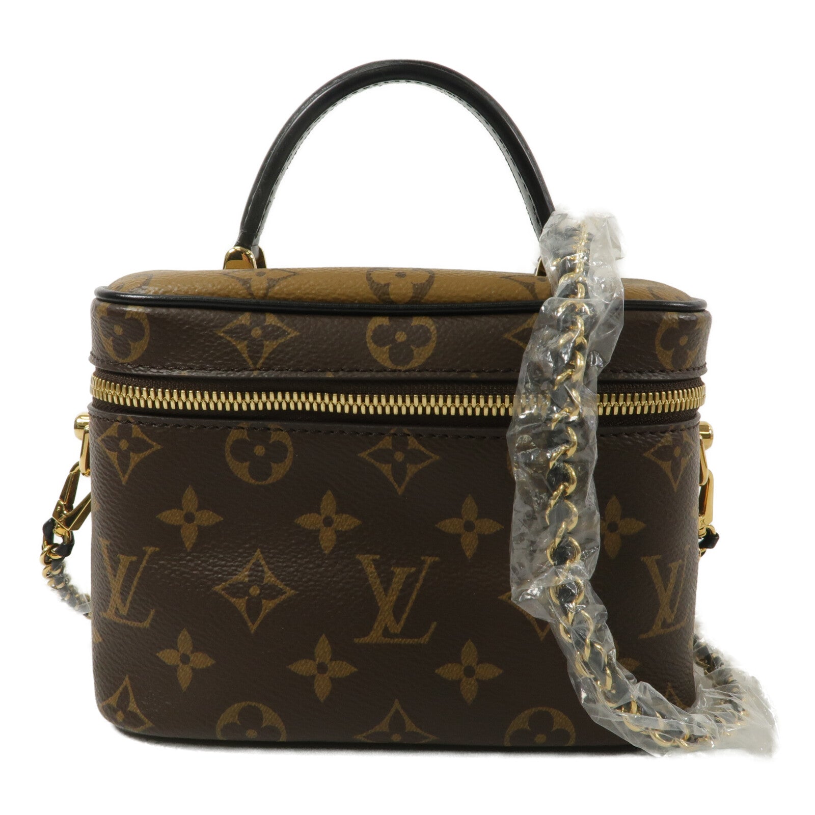 LOUIS VUITTON Monogram Reverse Vanity PM手挽肩背兩用袋